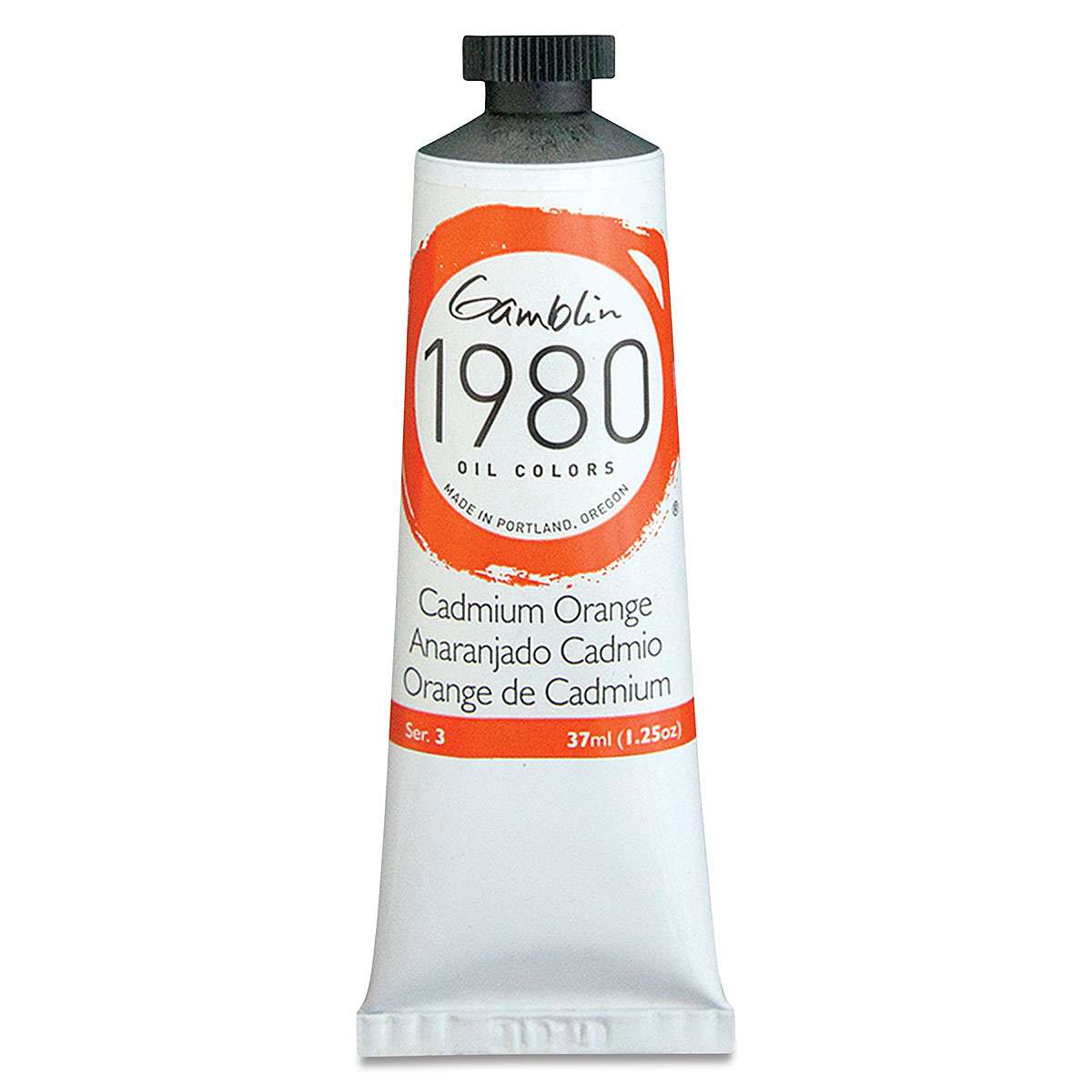 Gamblin 1980 Oils - Cadmium Orange, 37 ml tube