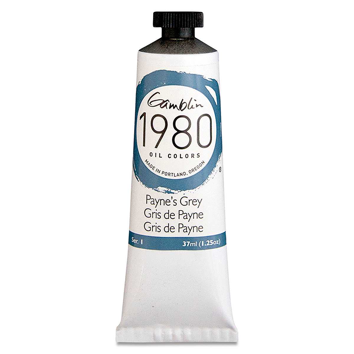 Gamblin 1980 Oils - Payne's Gray, 37 ml tube