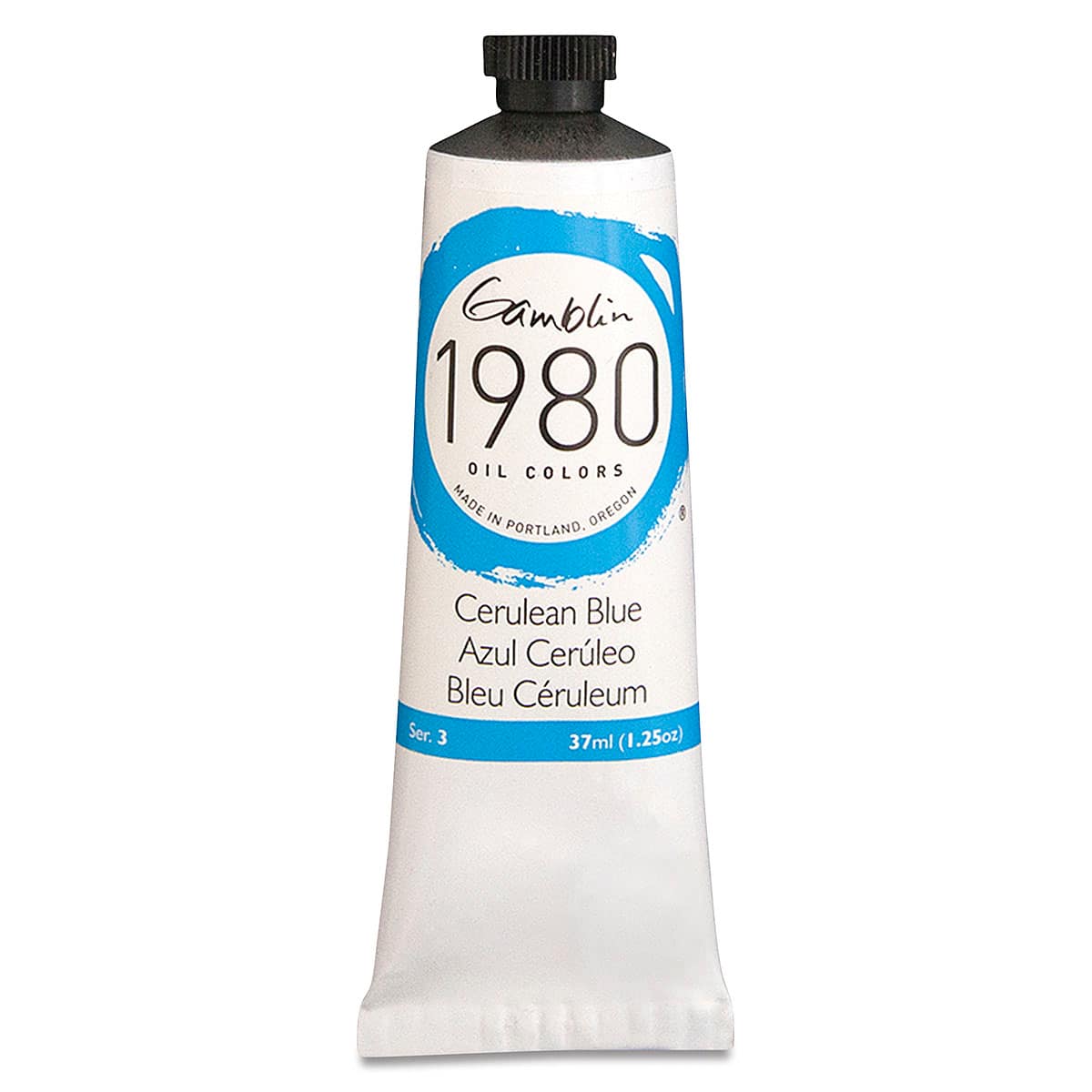 Gamblin 1980 Oils - Cerulean Blue, 37 ml tube