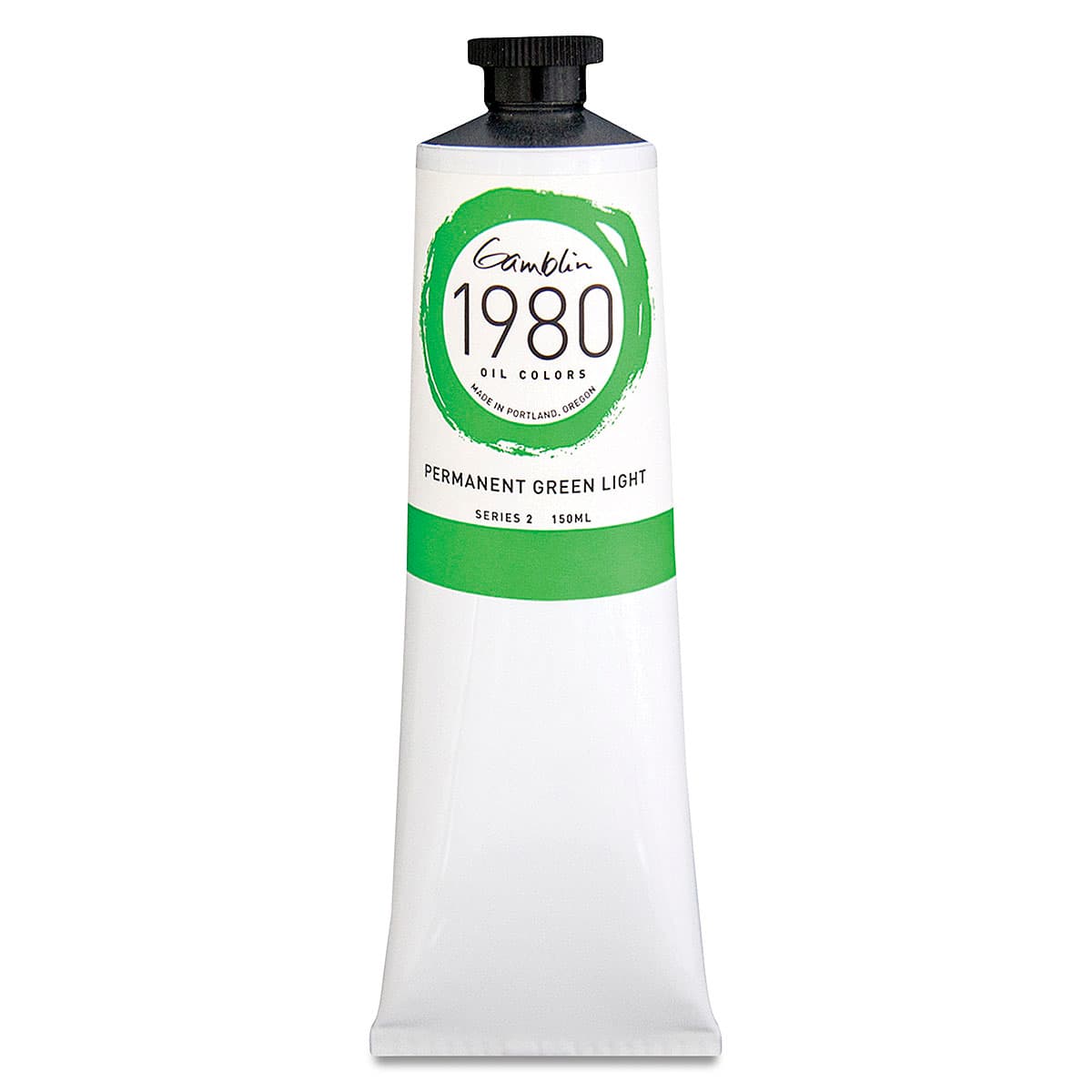 Gamblin 1980 Oils - Permanent Green Light, 150 ml tube