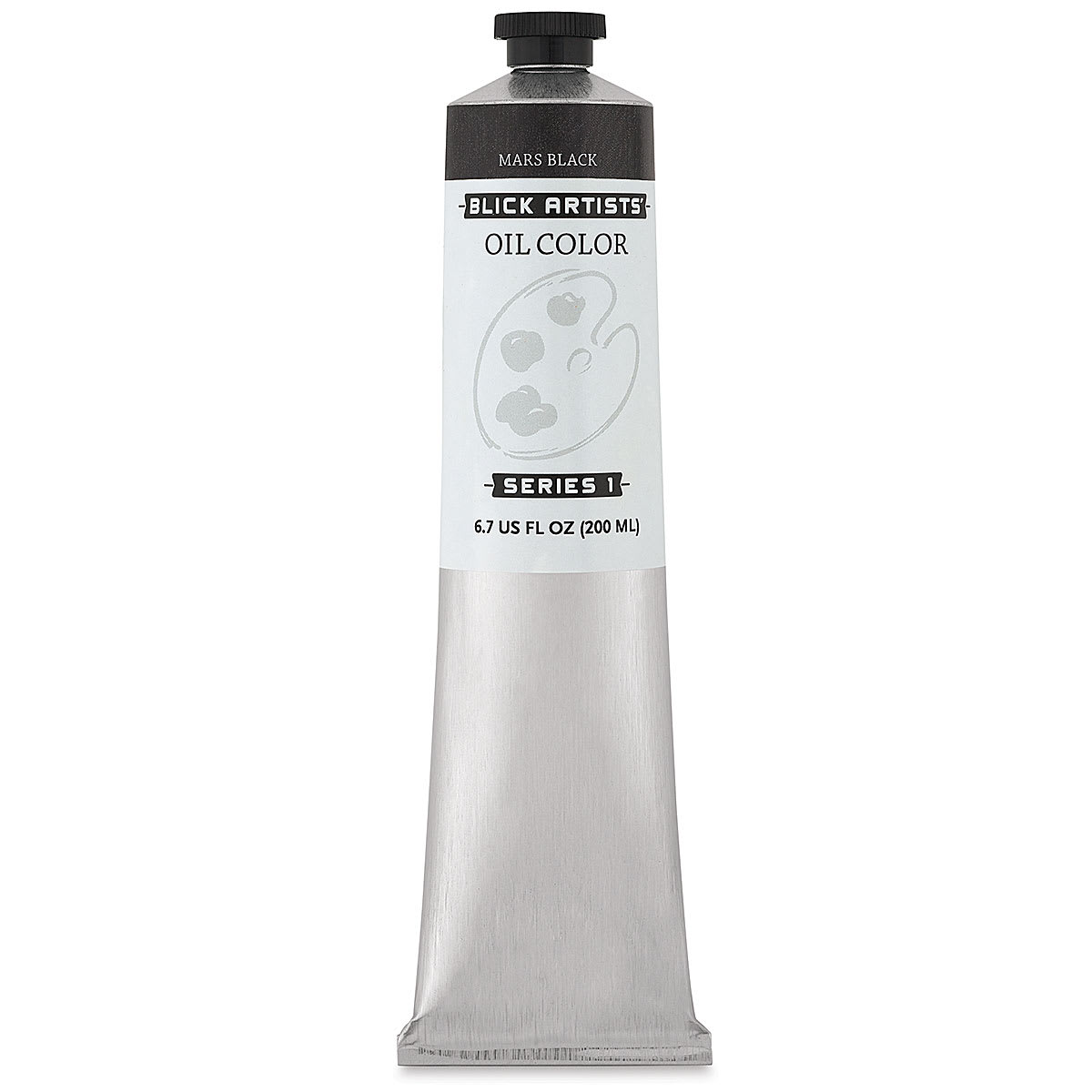 Blick Artists' Oil Color - Mars Black, 200 ml tube