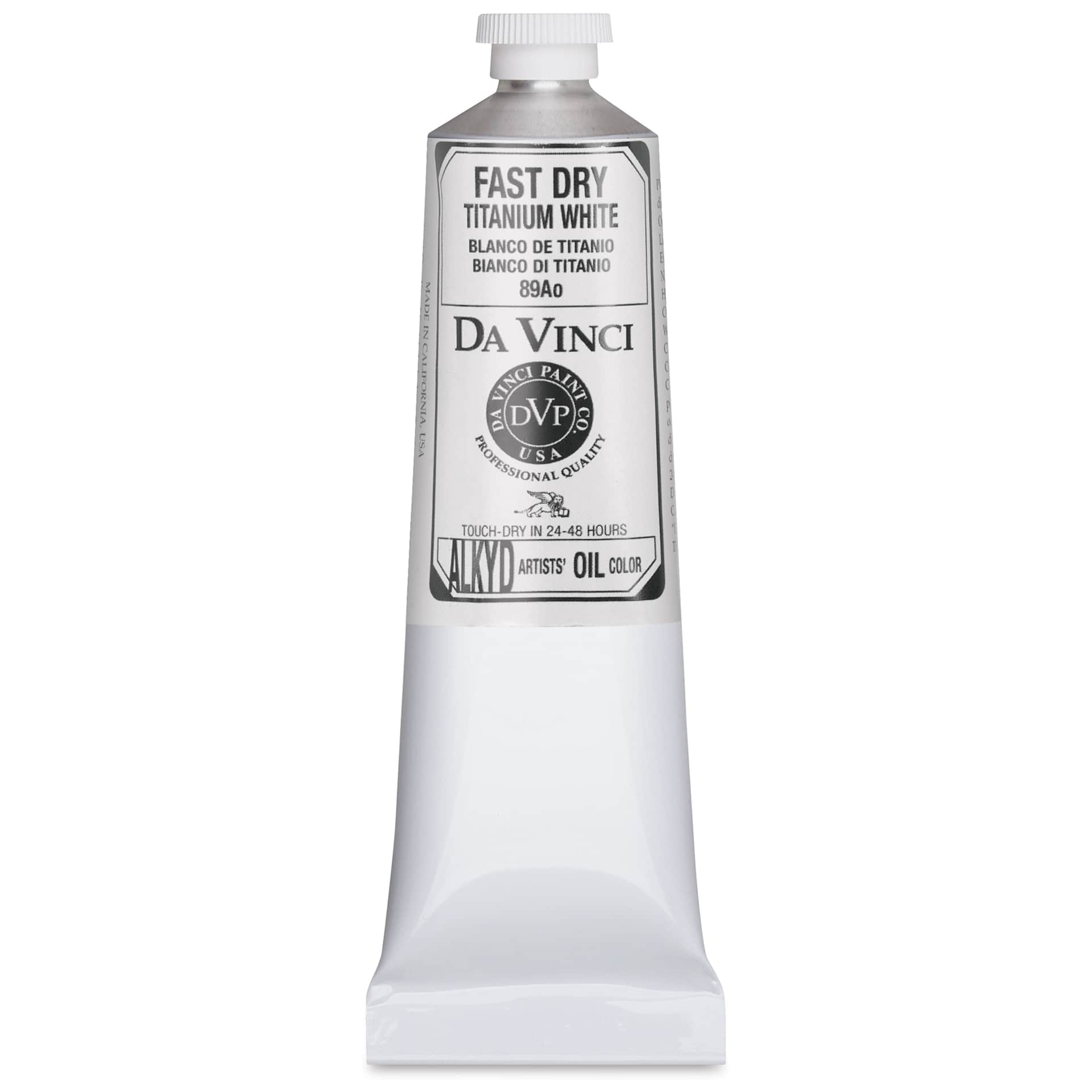Da Vinci Professional Fast-Dry Alkyds - Titanium White, 150 ml Tube