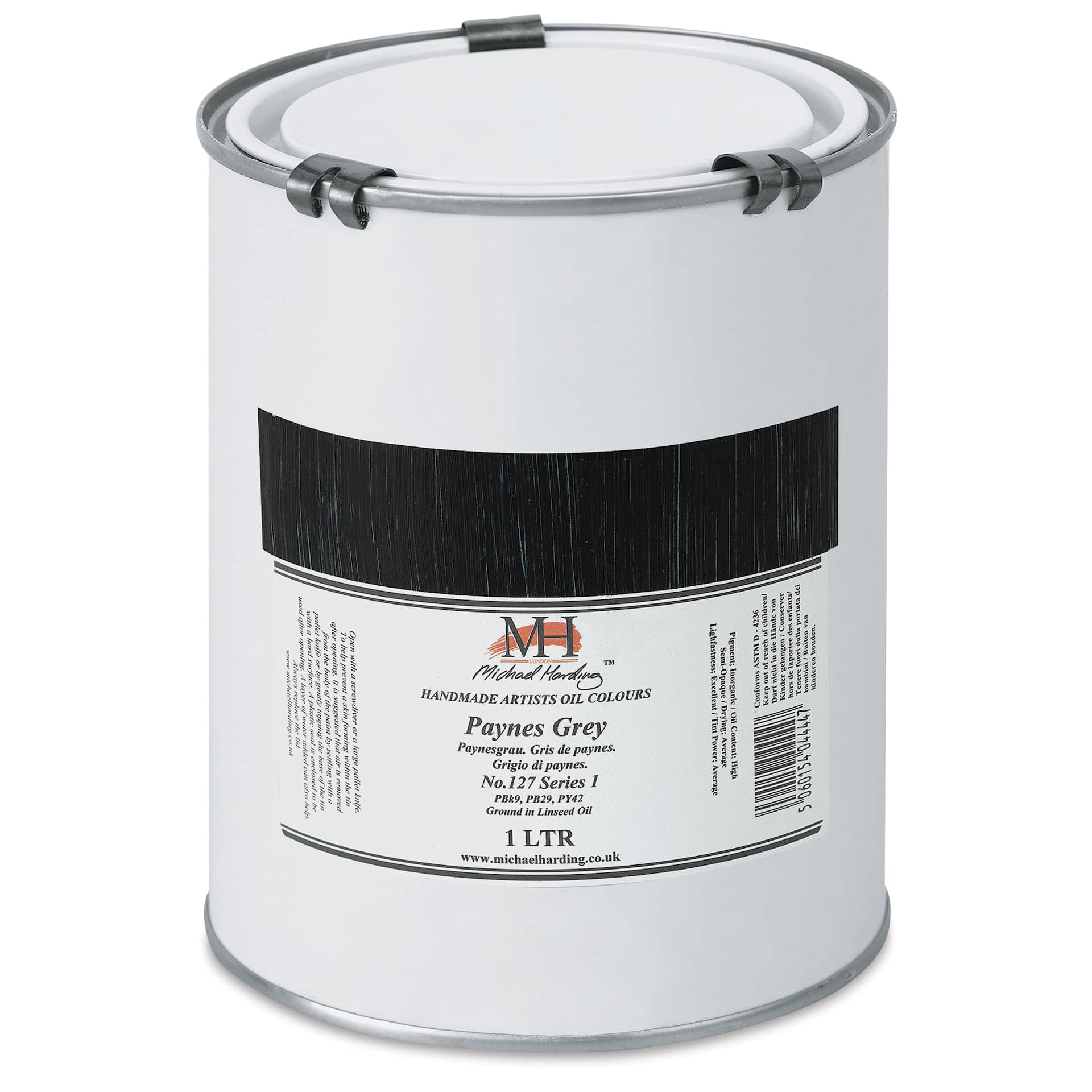 Michael Harding Artists Oil Color - Payne's Grey, 1 Liter