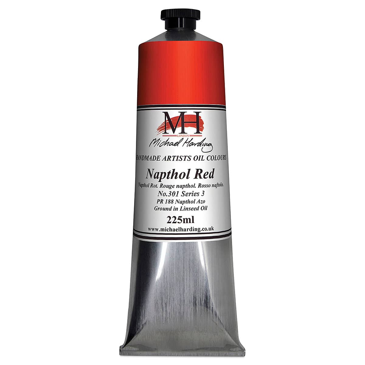 Michael Harding Artists Oil Color - Naphthol Red, 225 ml