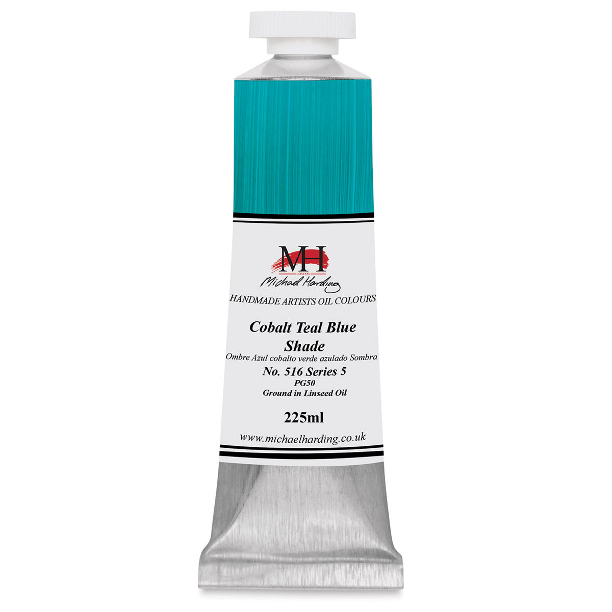 Michael Harding Artists Oil Color - Cobalt Teal Blue Shade, 225 ml, Tube