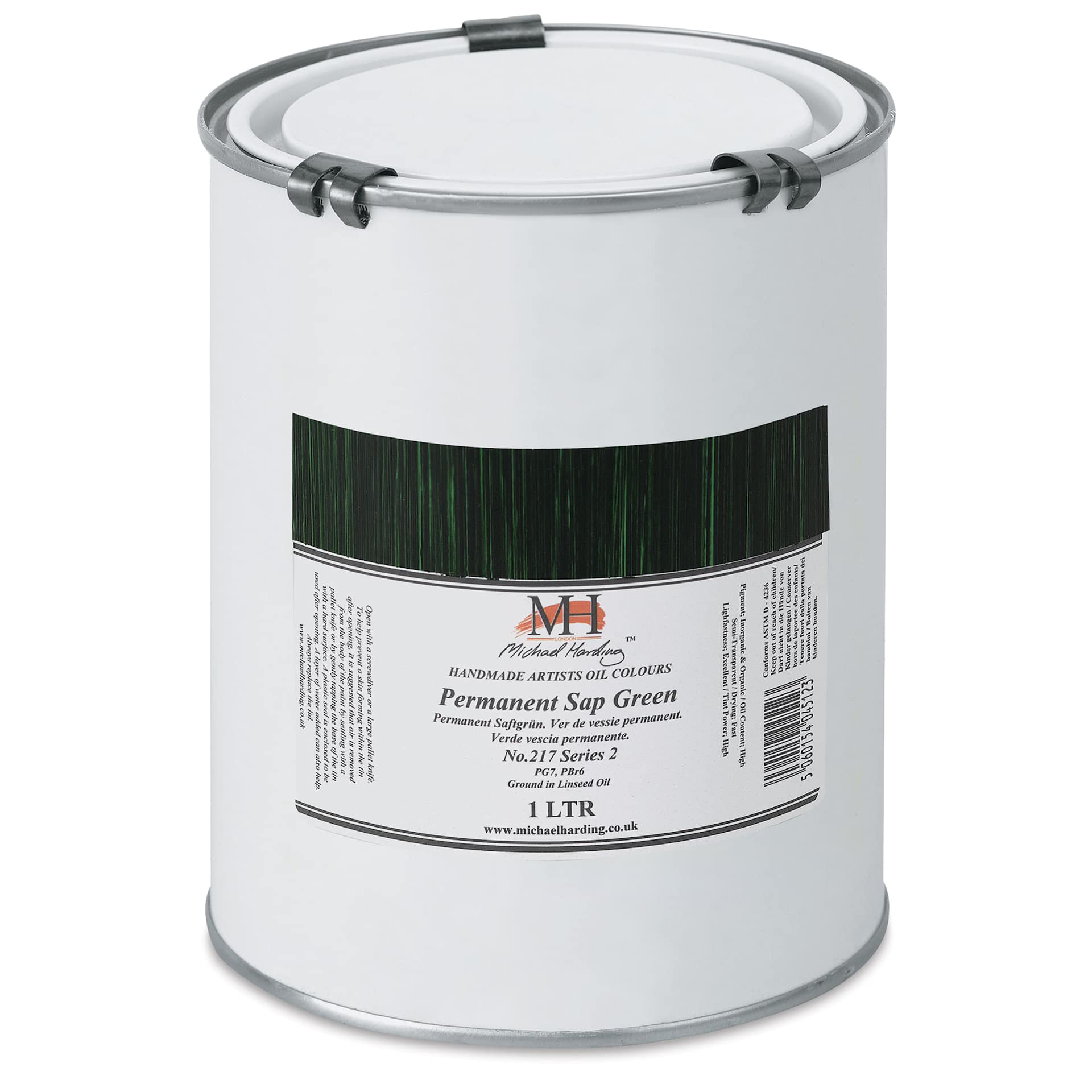 Michael Harding Artists Oil Color - Permanent Sap Green, 1 Liter