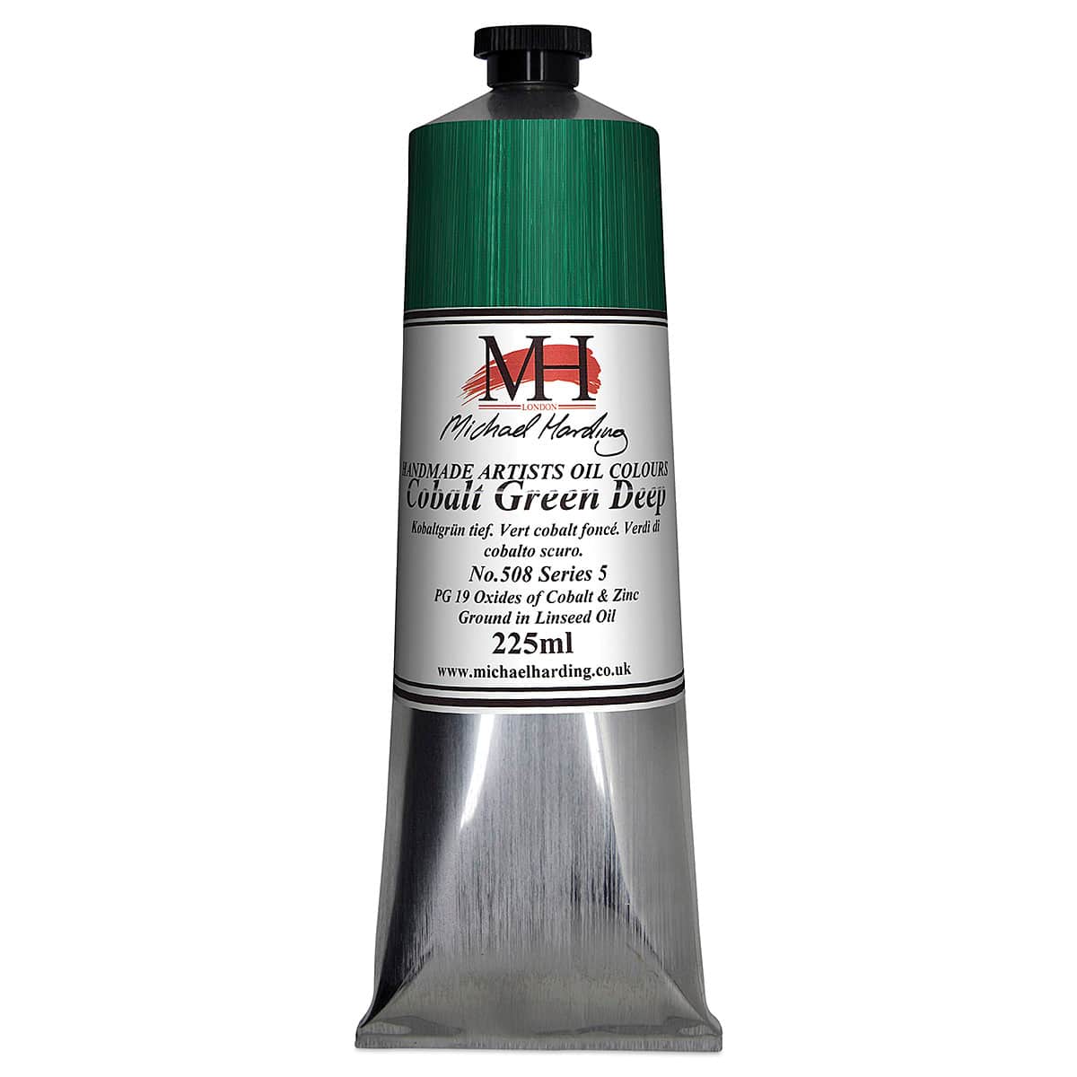 Michael Harding Artists Oil Color - Cobalt Green Deep, 225 ml tube