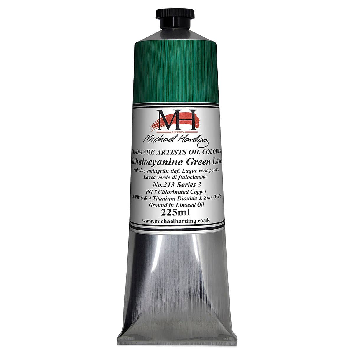 Michael Harding Artists Oil Color - Phthalo Green Lake, 225 ml tube