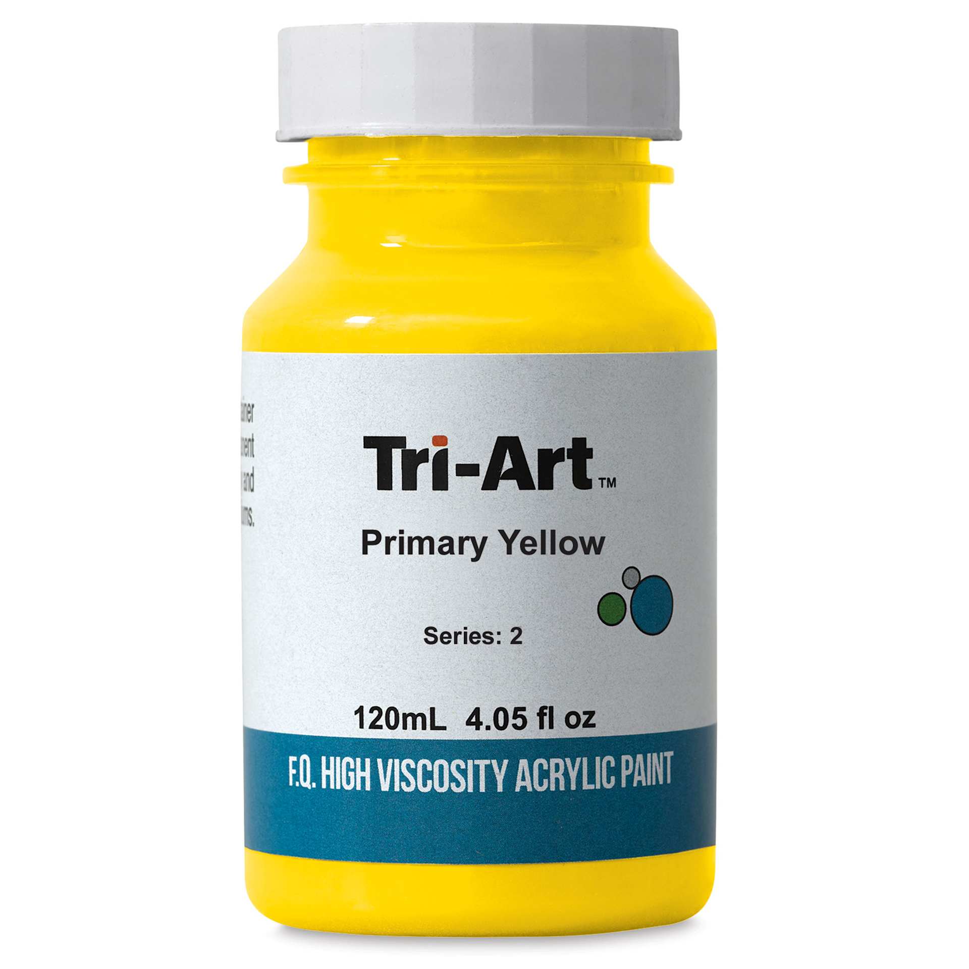 Tri-Art High Viscosity Artist Acrylic - Primary Yellow, 120 ml jar