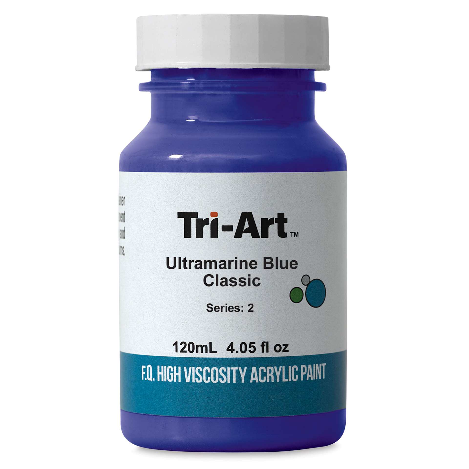 Tri-Art High Viscosity Artist Acrylic - Ultramarine Blue, 120 ml jar