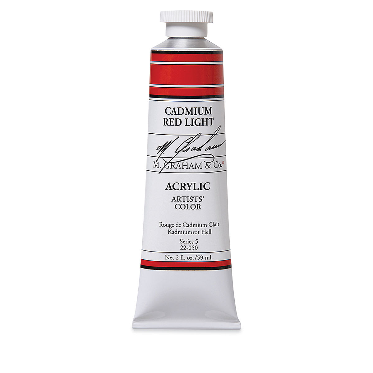 M. Graham Artists' Acrylics - Cadmium Red Light, 2 oz tube
