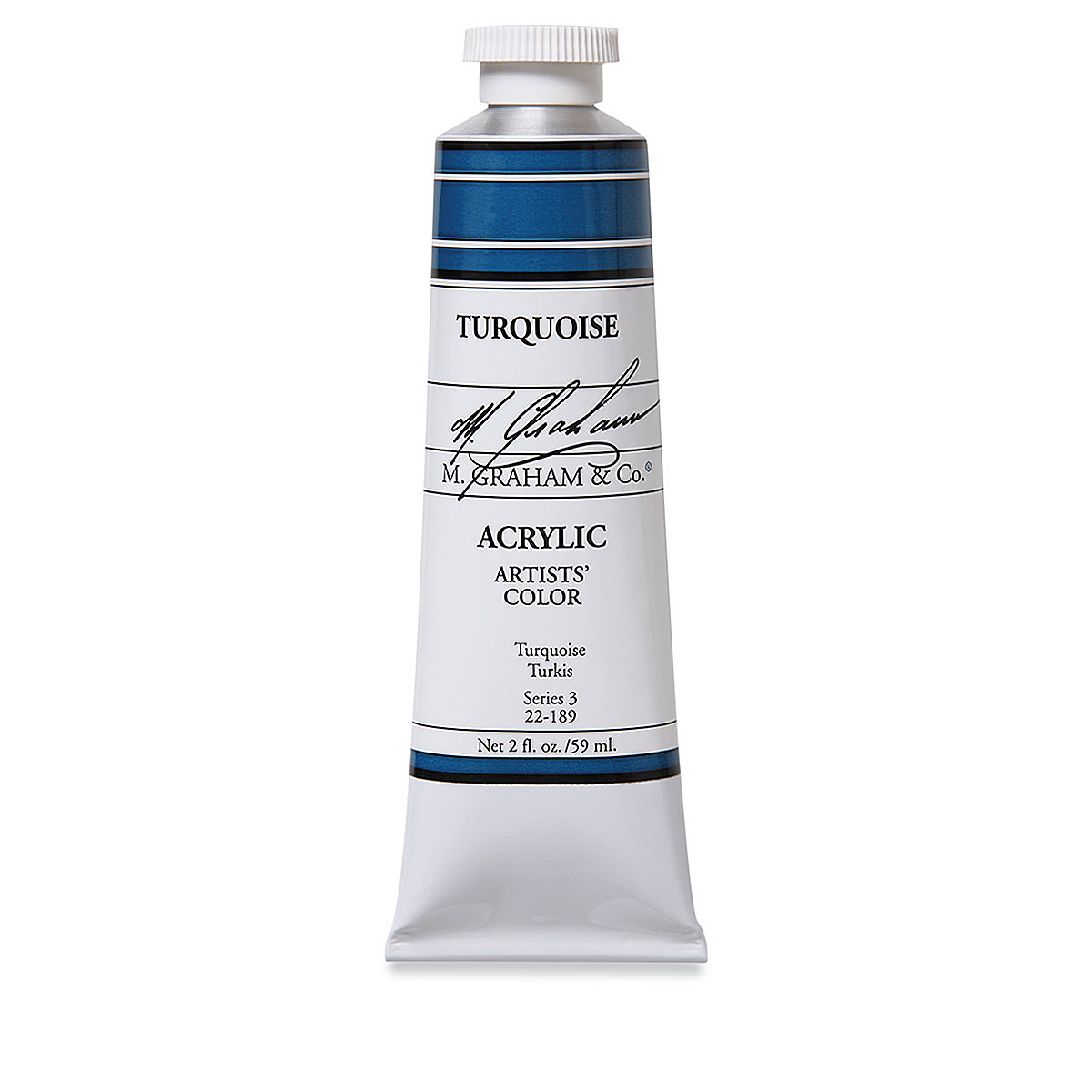 M. Graham Artists' Acrylics - Turquoise, 2 oz tube