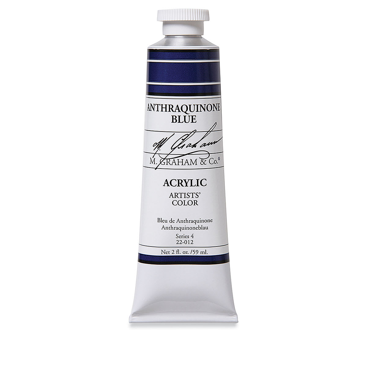 M. Graham Artists' Acrylics - Anthraquinone Blue, 59 ml tube