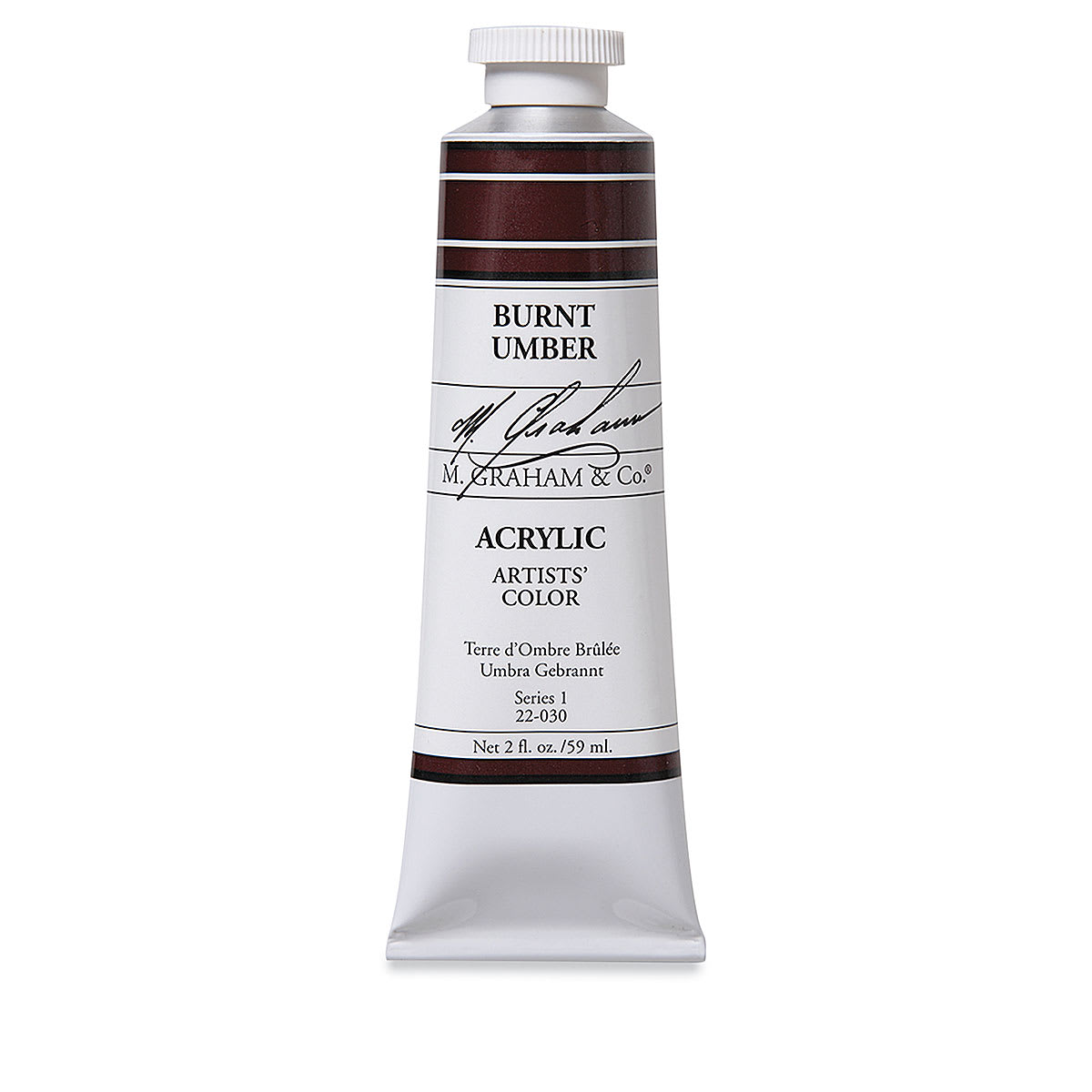 M. Graham Artists' Acrylics - Burnt Umber, 2 oz tube