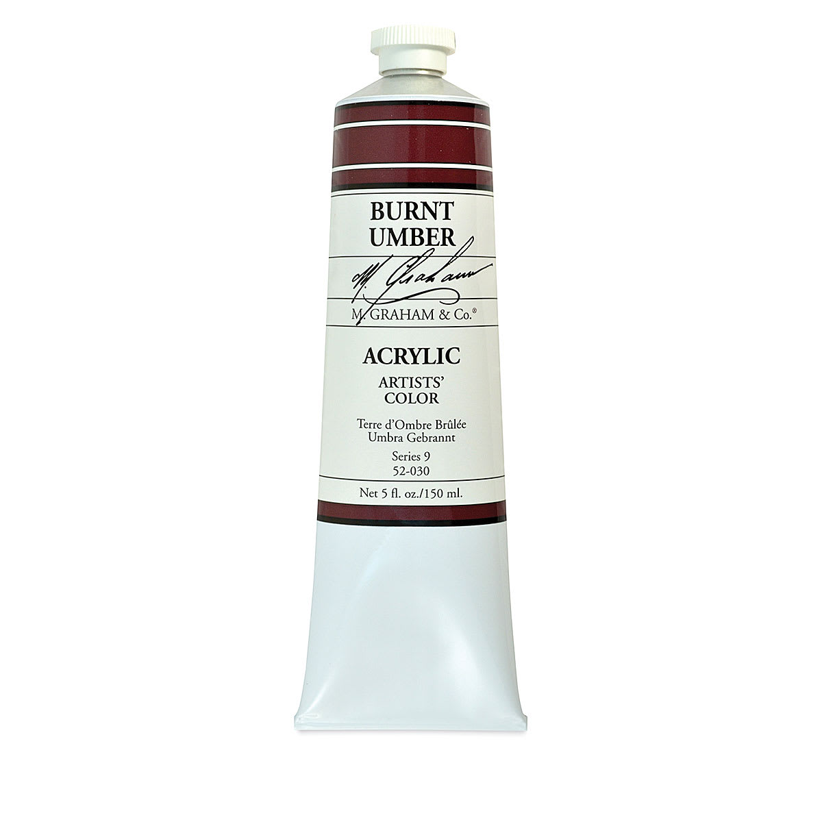 M. Graham Artists' Acrylics - Burnt Umber, 5 oz Tube