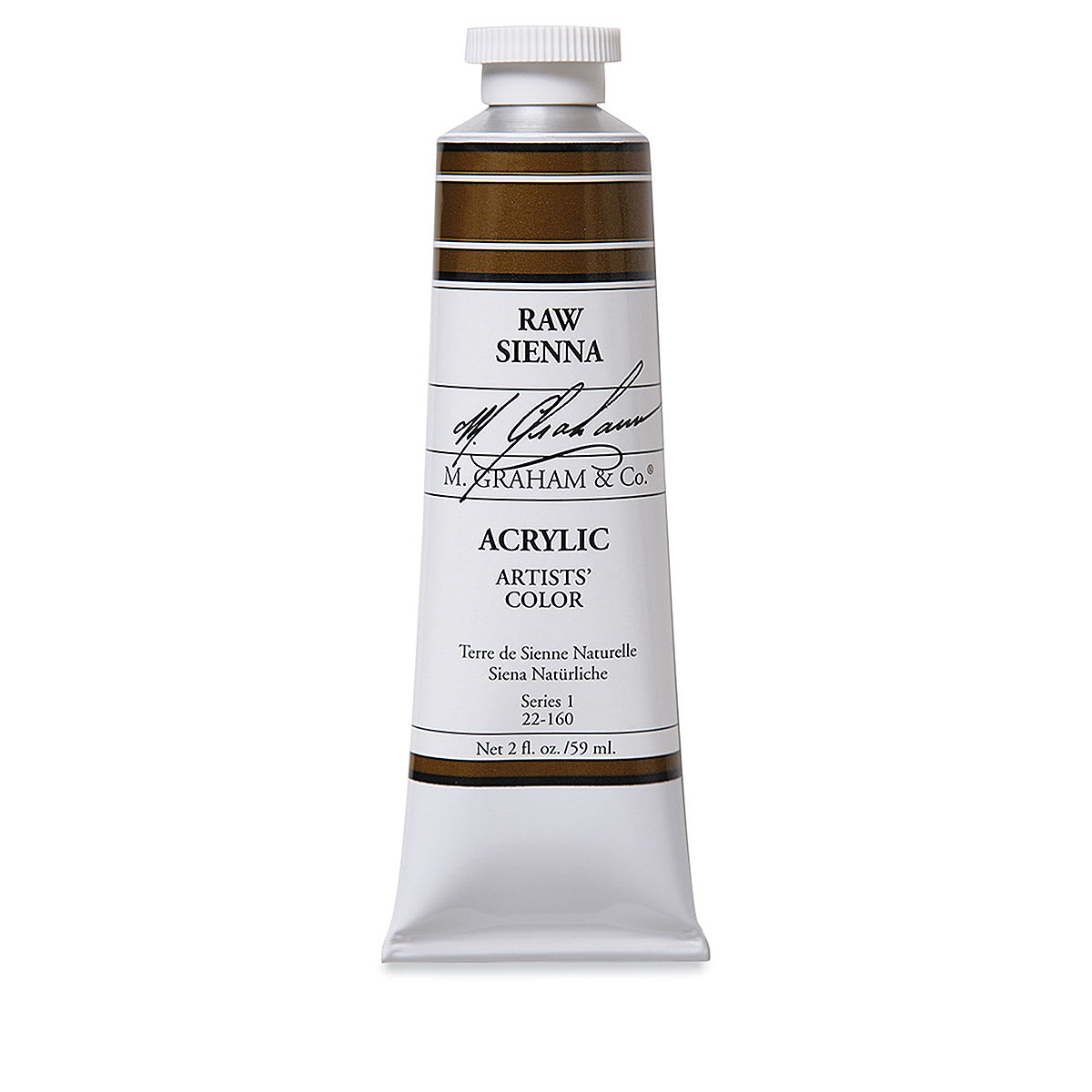 M. Graham Artists' Acrylics - Raw Sienna, 2 oz tube M. Graham Artists' Acrylics - Raw Sienna, 2 oz tube