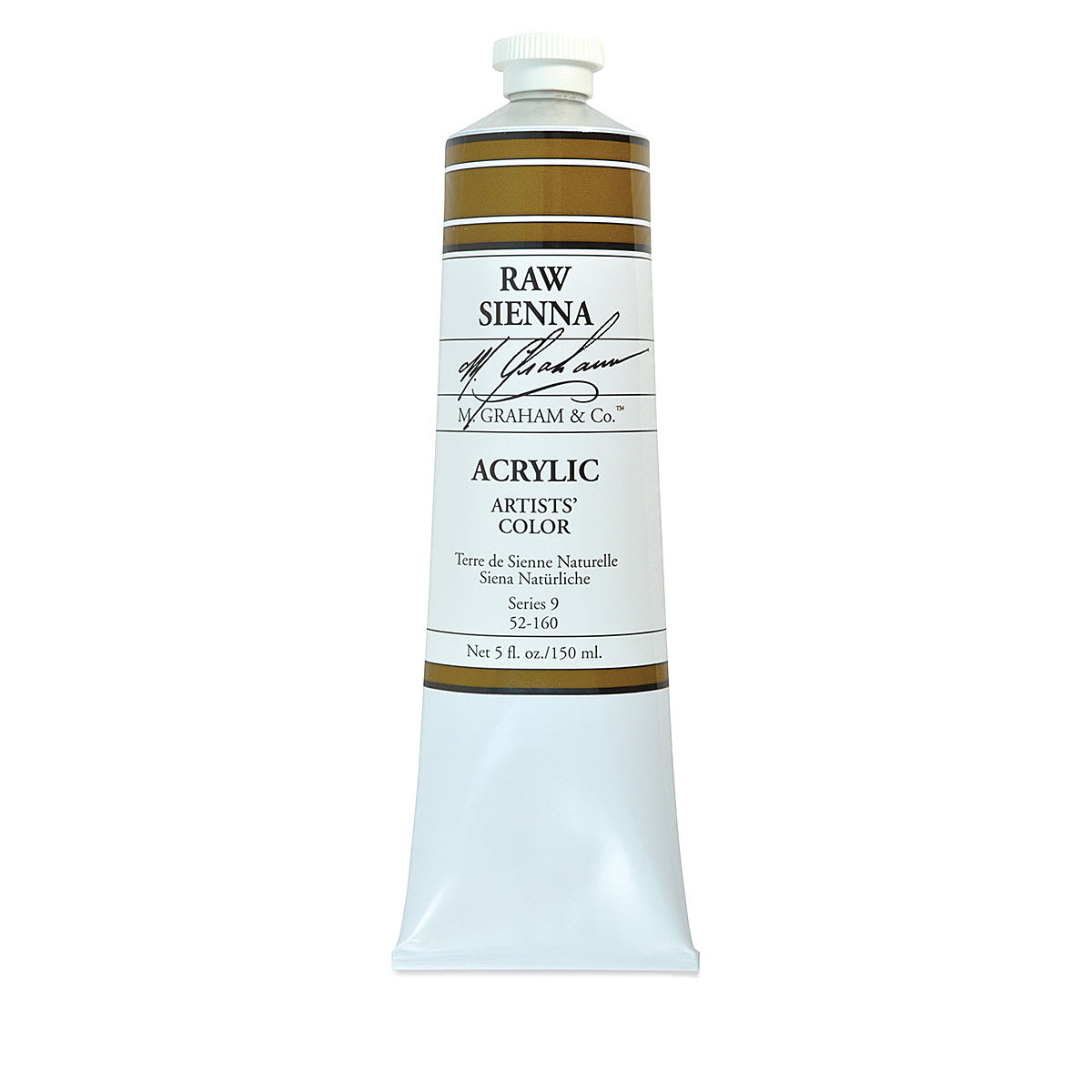 M. Graham Artists' Acrylics - Raw Sienna, 5 oz Tube