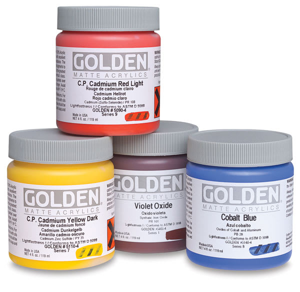 Golden Heavy Body Matte Artist Acrylics