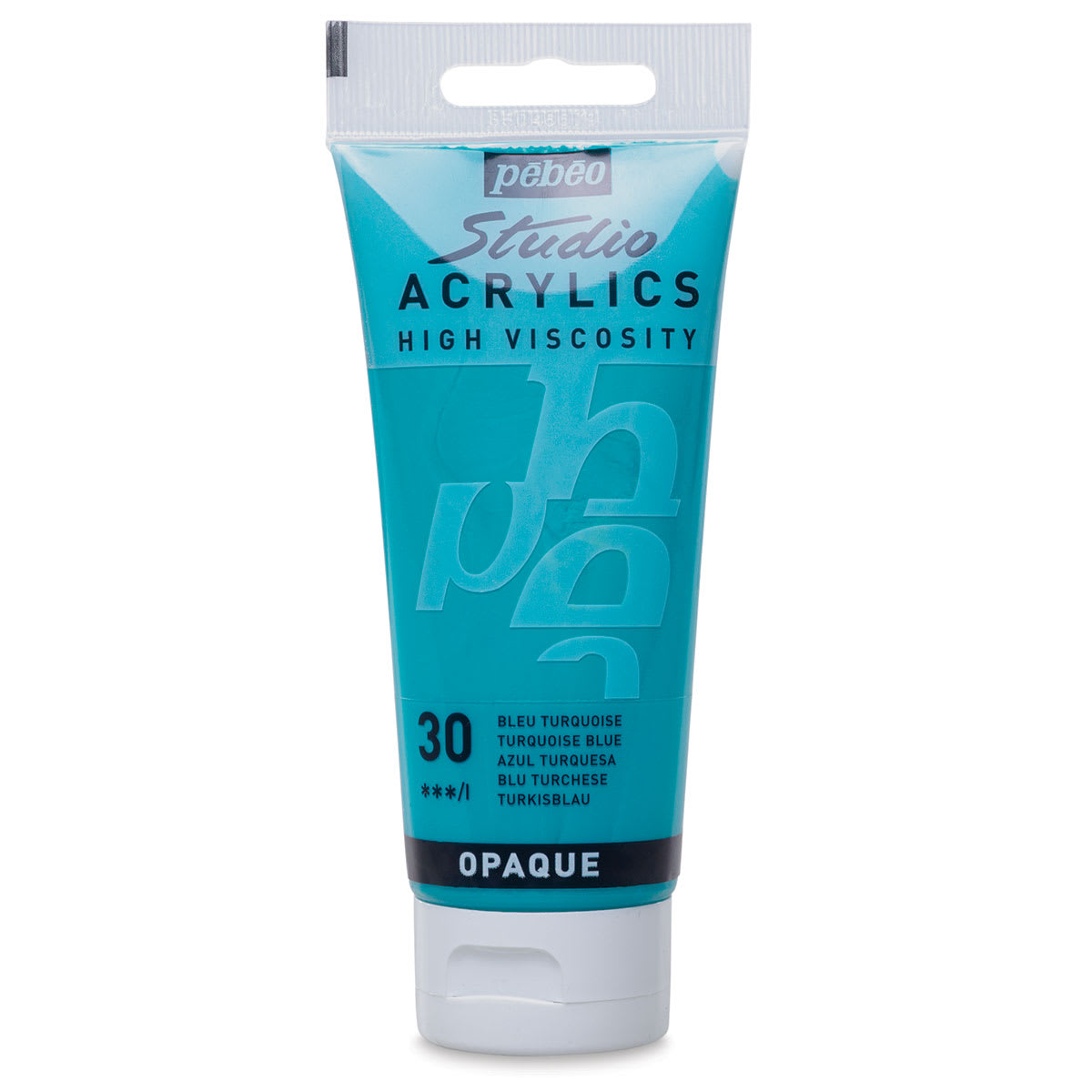 Pebeo High Viscosity Acrylics - Turquoise Blue, 100 ml tube