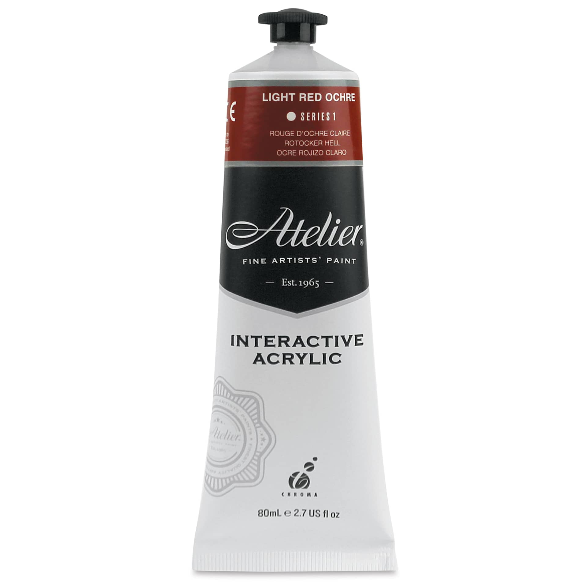 Chroma Atelier Interactive Artists' Acrylics - Light Red Ochre, 80 ml tube