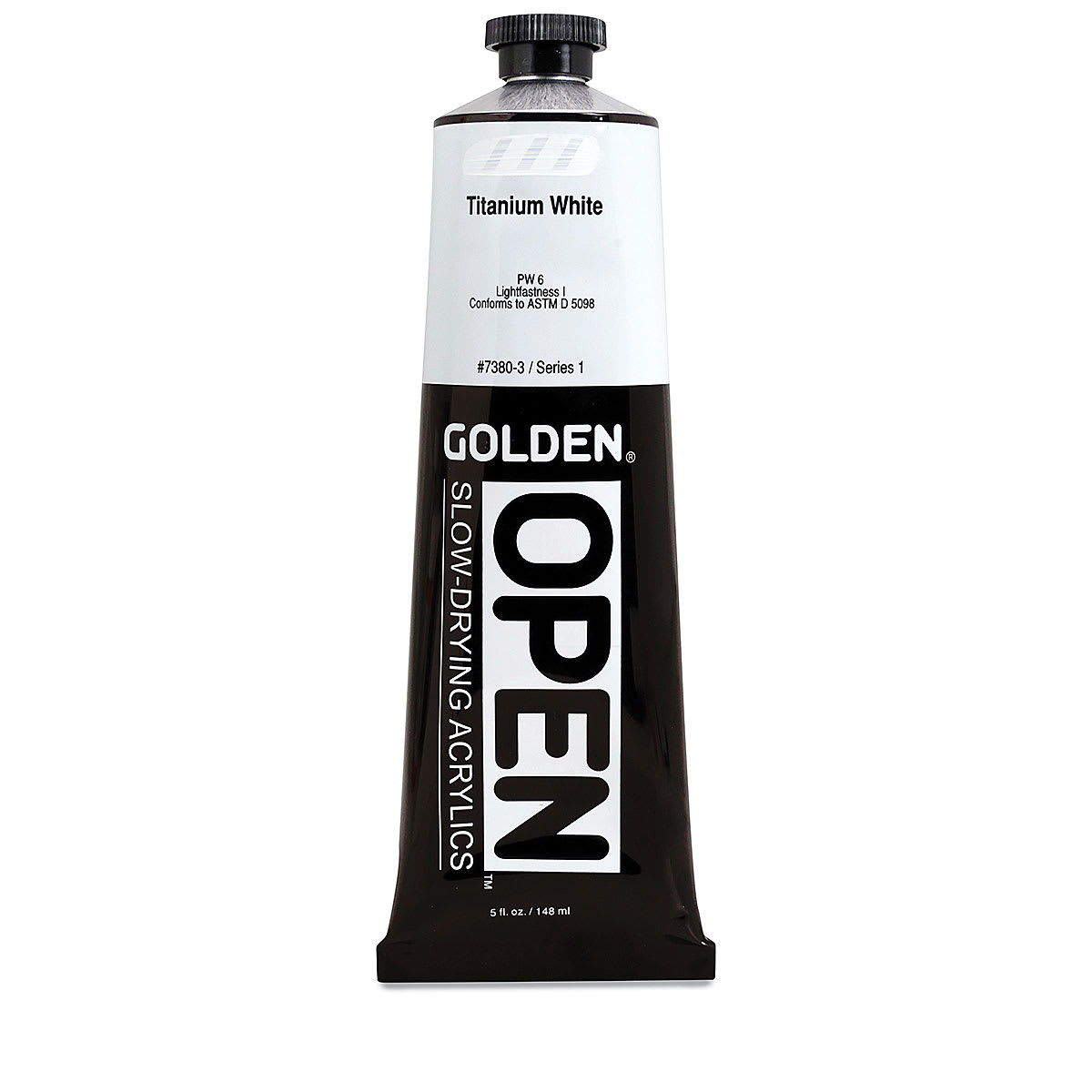 Golden Open Acrylics - Titanium White, 5 oz Tube