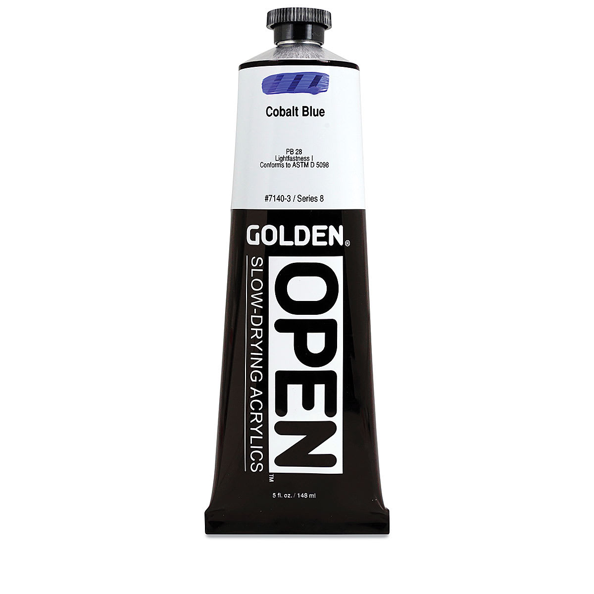 Golden Open Acrylics - Cobalt Blue, 5 oz Tube