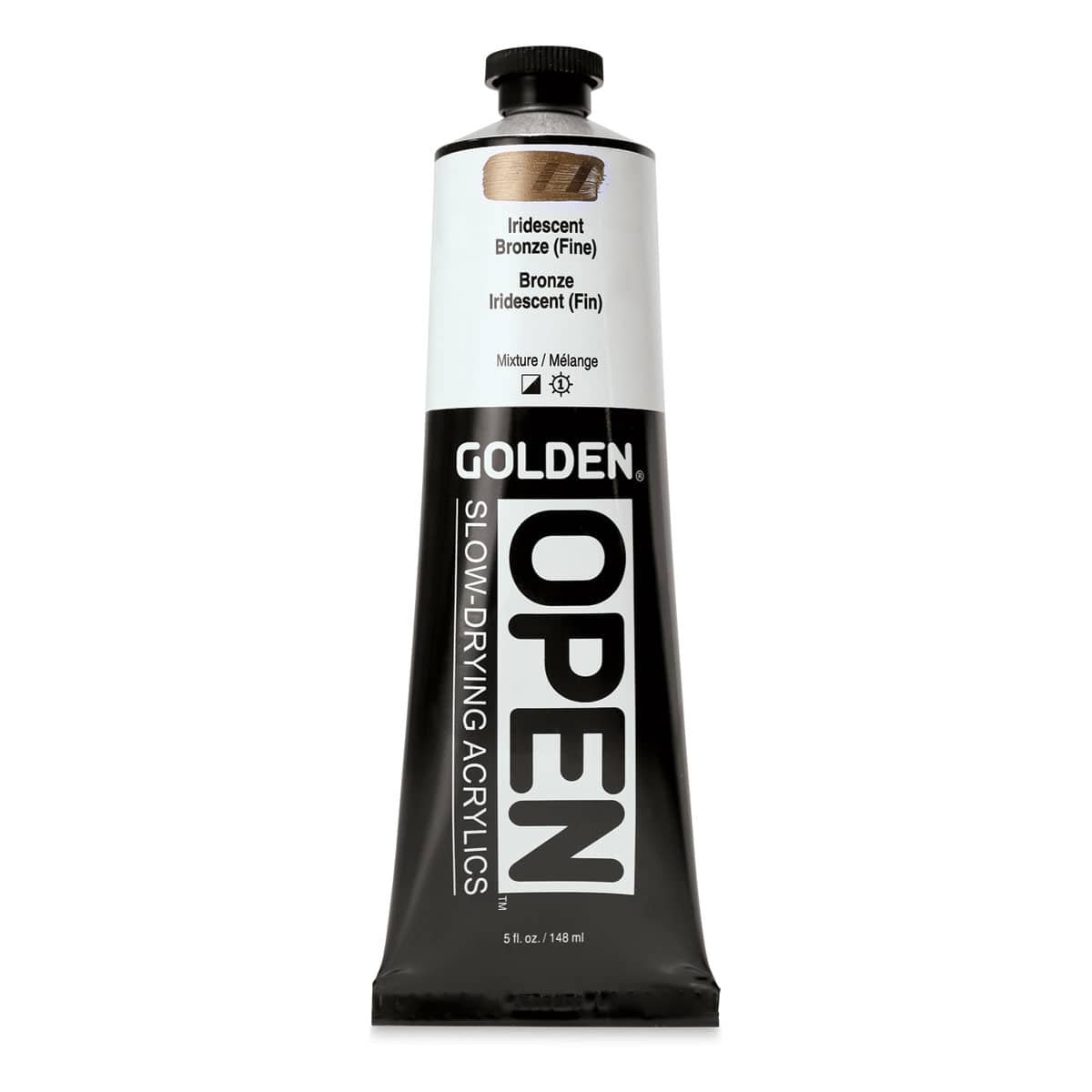 Golden Open Acrylics - Iridescent Bronze (Fine), 5 oz Tube