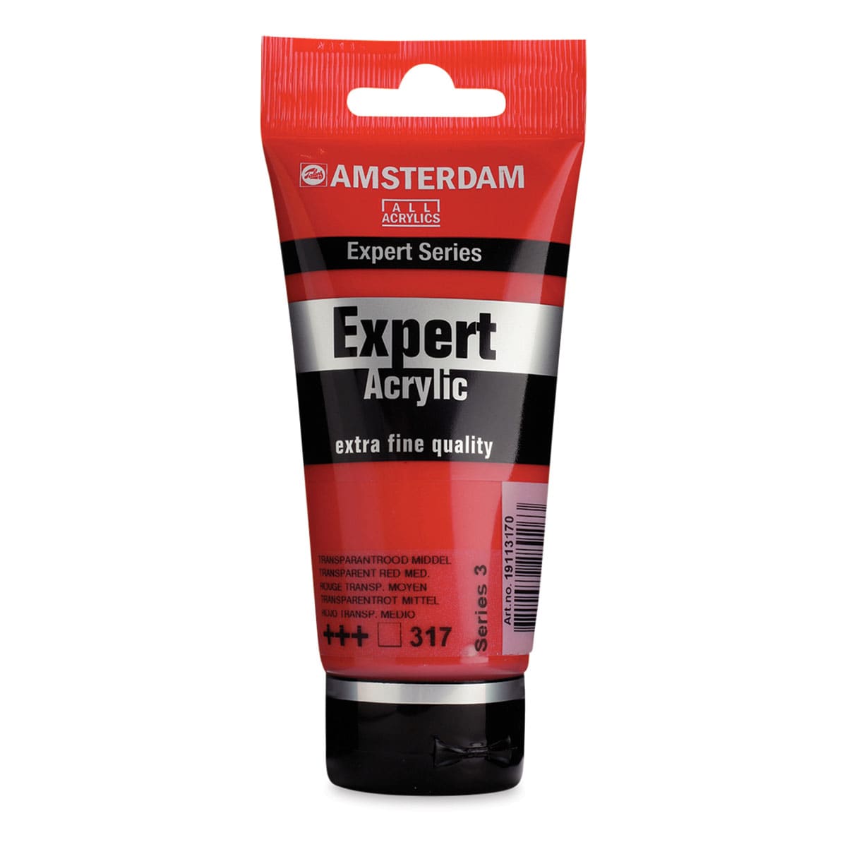 Amsterdam Expert Series Acrylics - Transparent Red Medium, 75 ml tube