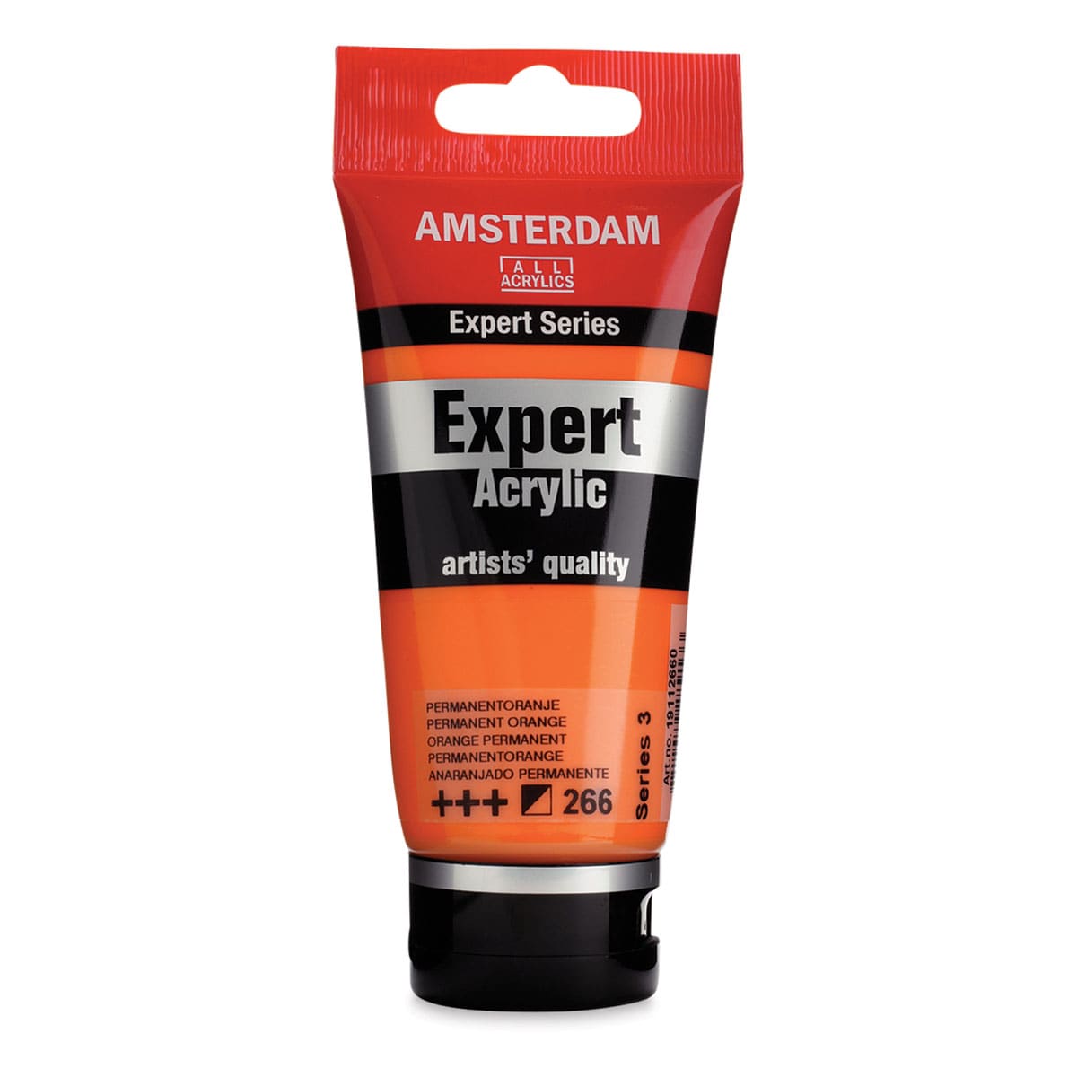 Amsterdam Expert Series Acrylics - Permanent Orange, 75 ml tube