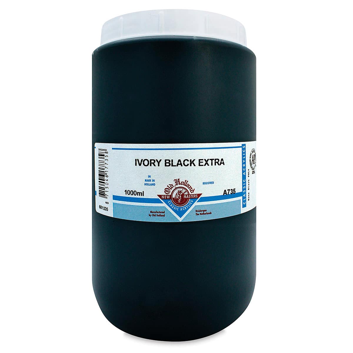 Old Holland New Masters Classic Acrylics - Ivory Black Extra, 1 L jar