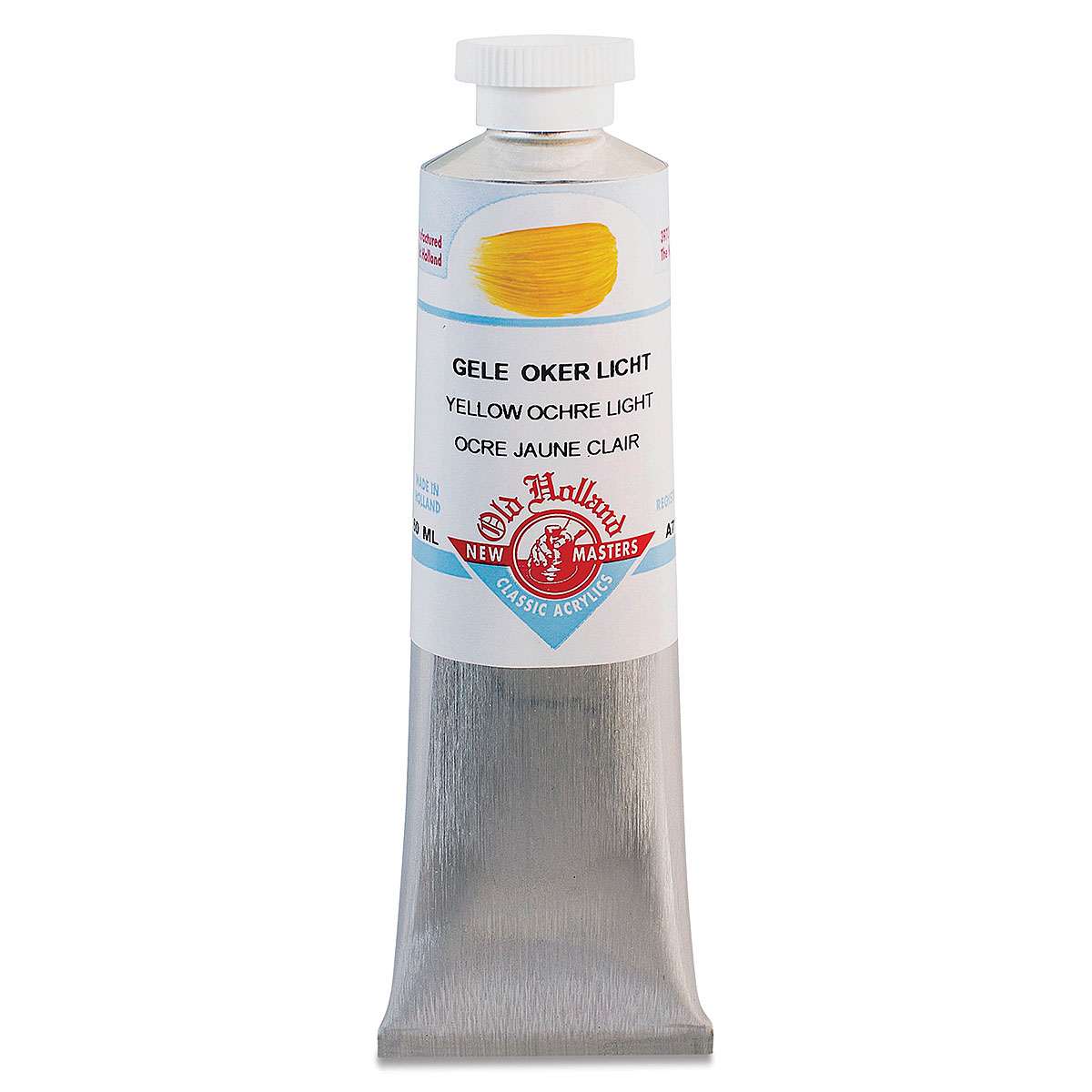 Old Holland New Masters Classic Acrylics - Yellow Ochre Light, 60 ml tube