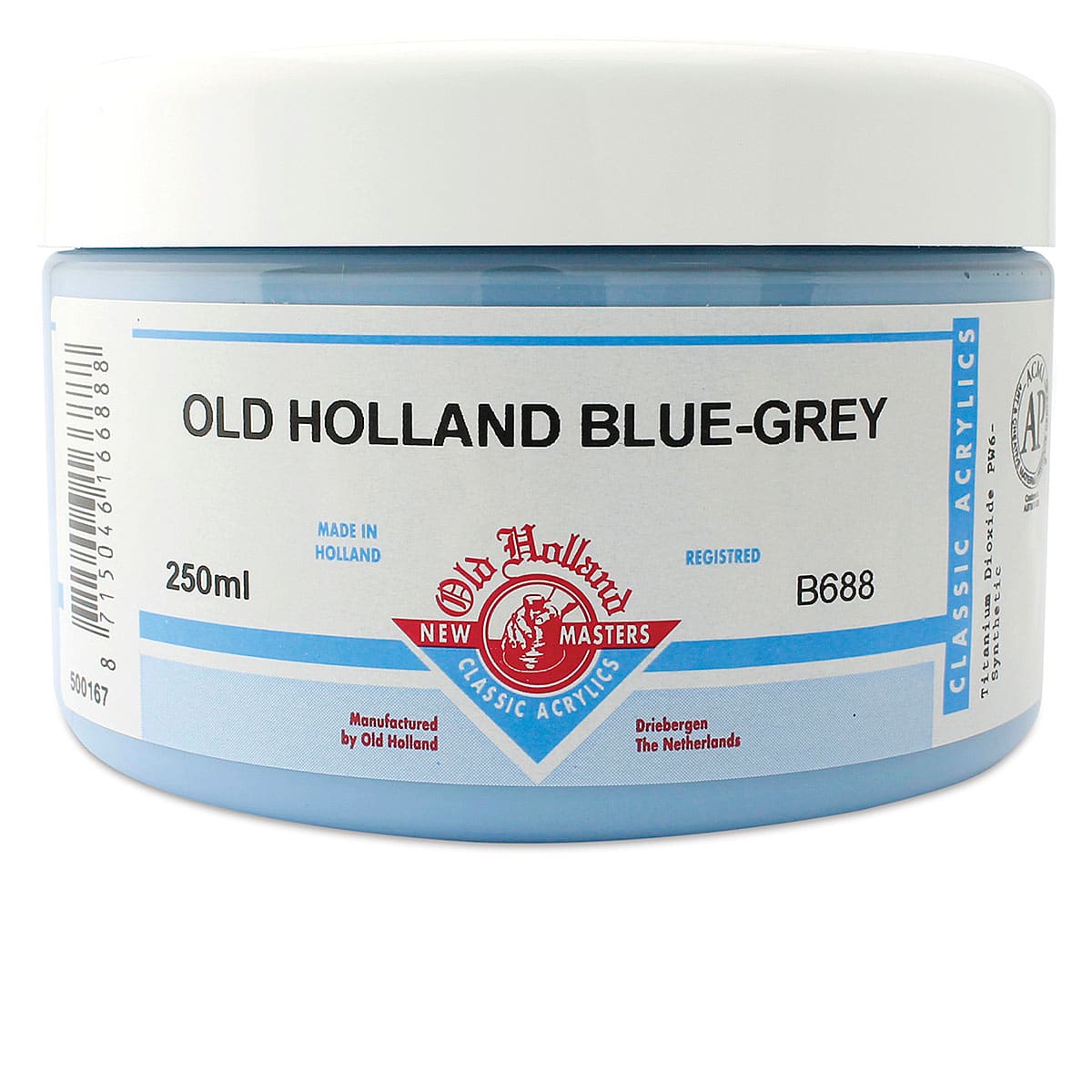 Old Holland New Masters Classic Acrylics - Old Holland Blue-Grey, 250 ml jar