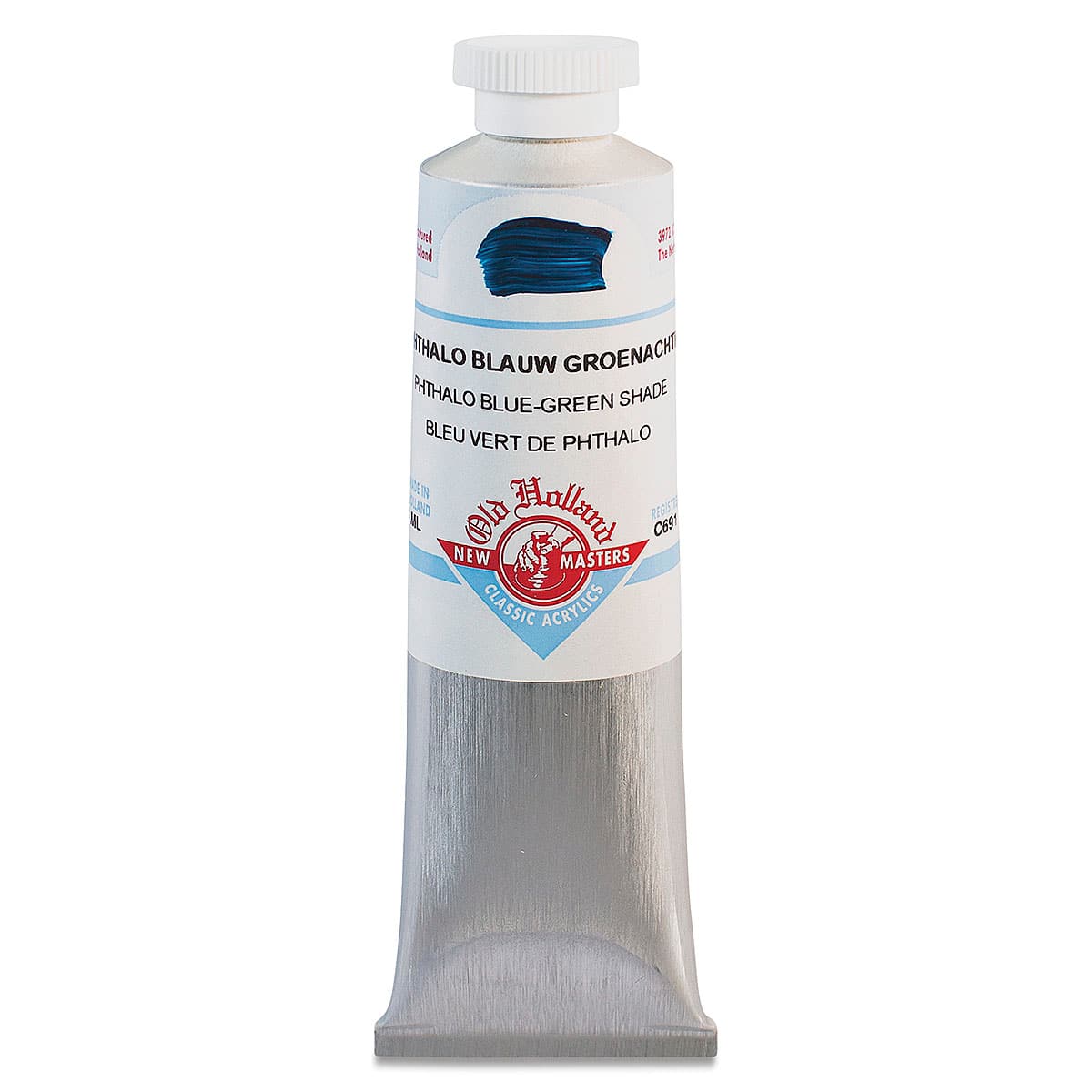 Old Holland New Masters Classic Acrylics - Phthalo Blue Green Shade, 60 ml tube