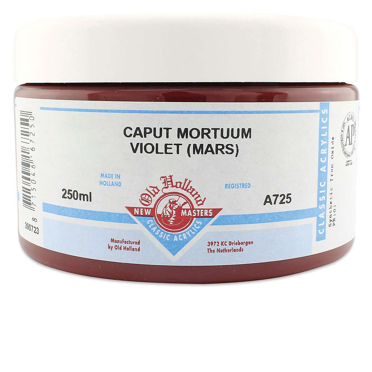 Old Holland New Masters Classic Acrylics - Caput Mortuum Violet (Mars), 250 ml jar
