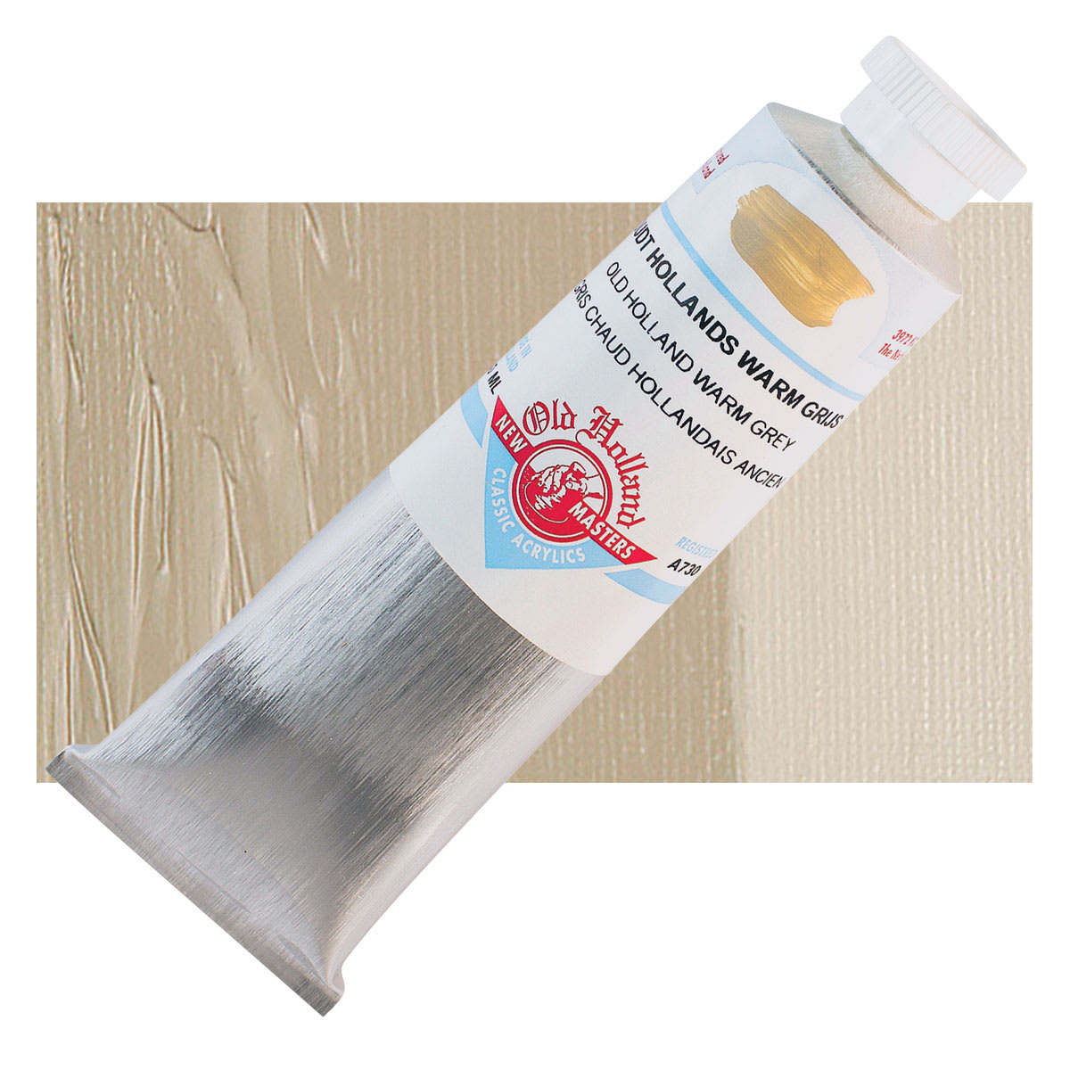 Old Holland New Masters Classic Acrylic Paint - Old Holland Warm Gray and swatch