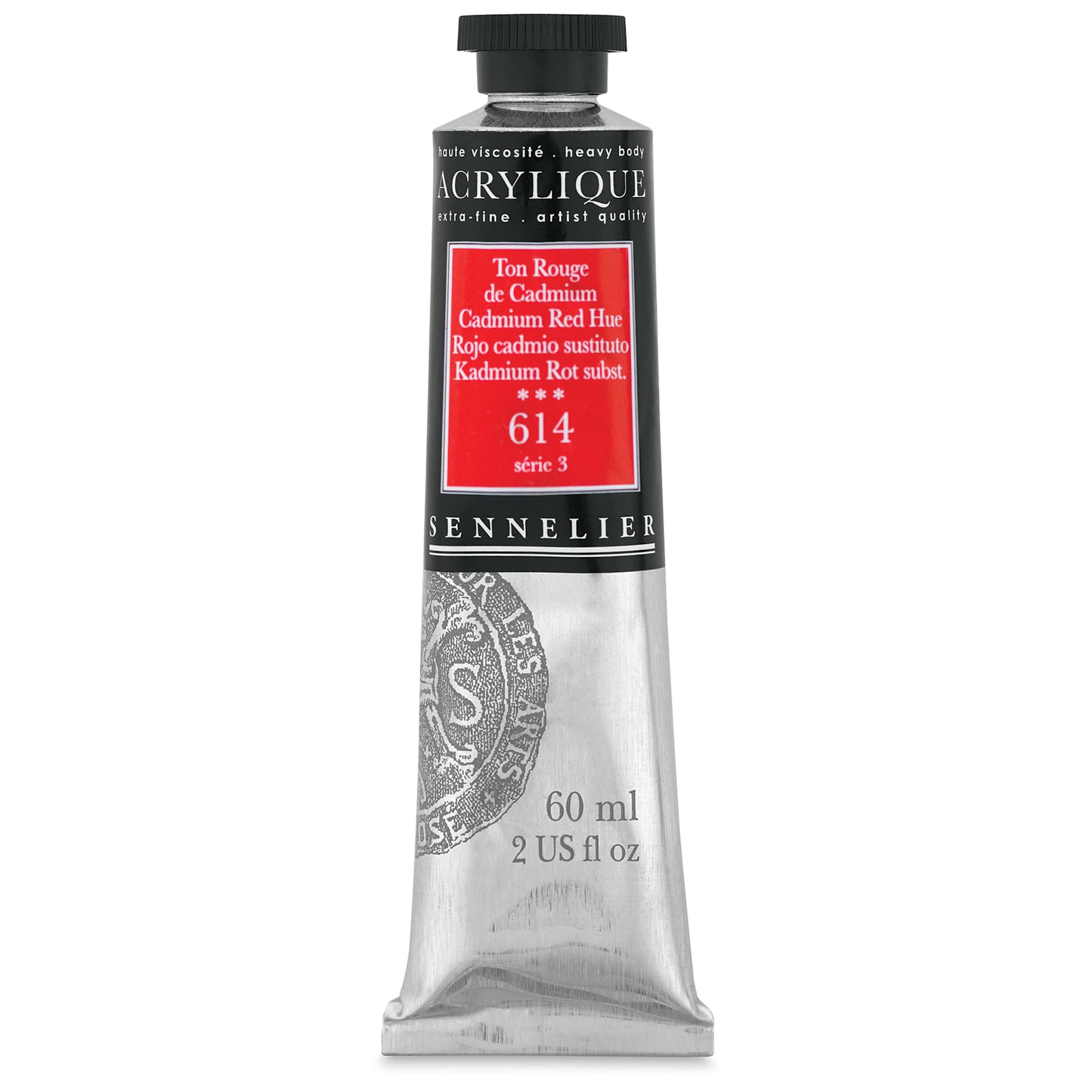 Sennelier Extra-Fine Artist Acryliques - Cadmium Red Hue, 60 ml tube
