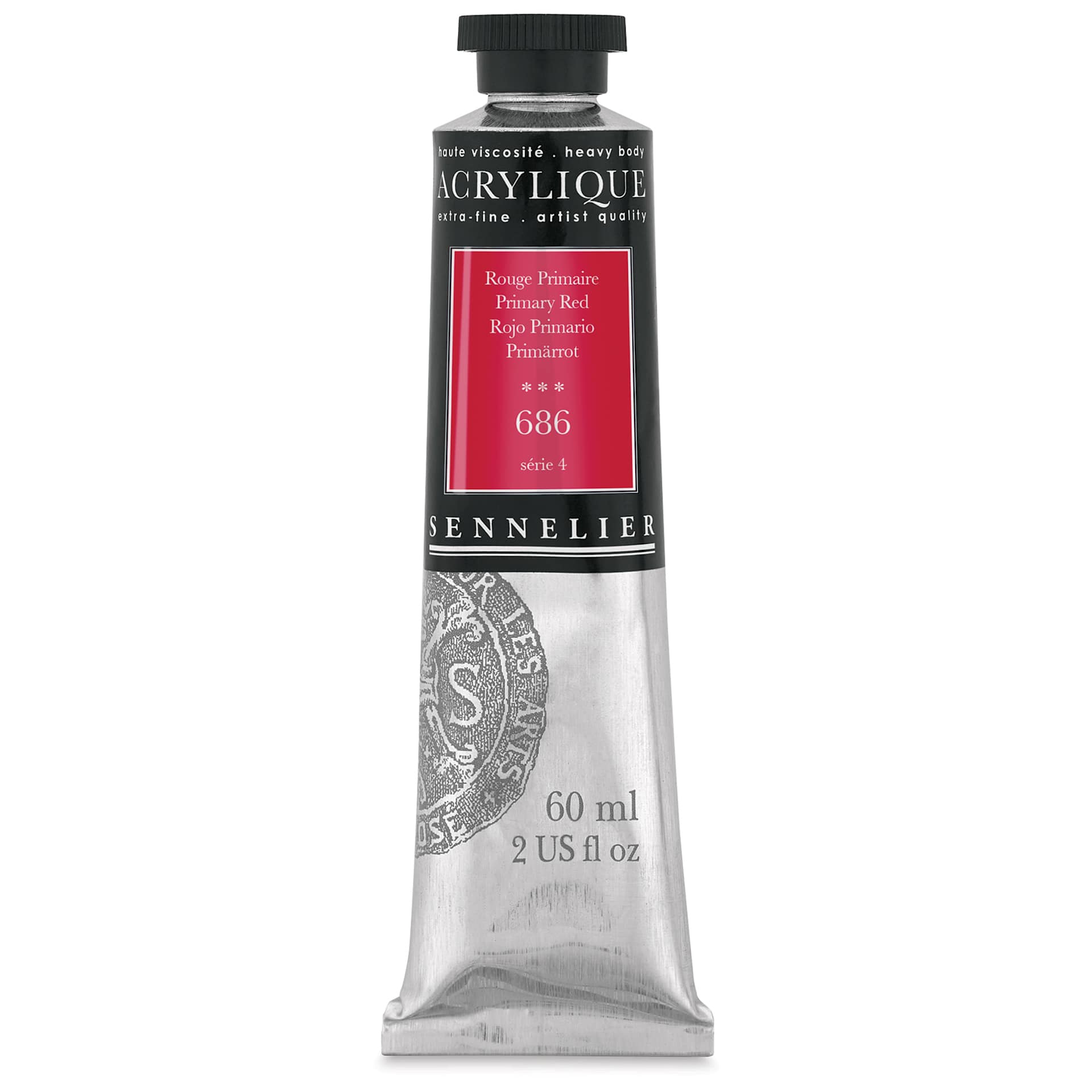 Sennelier Extra-Fine Artist Acryliques - Primary Red, 60 ml tube