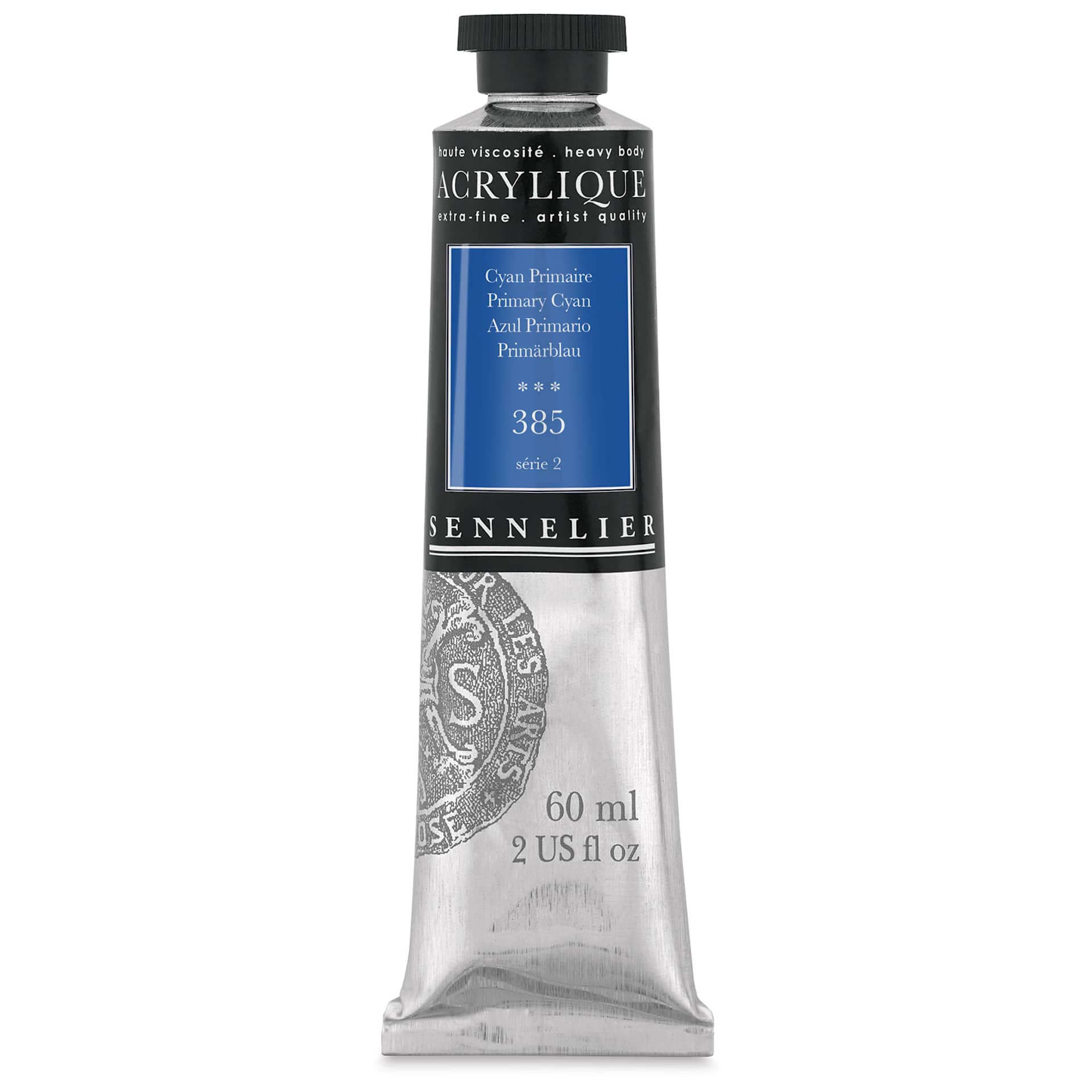 Sennelier Extra-Fine Artist Acryliques - Primary Cyan, 60 ml tube