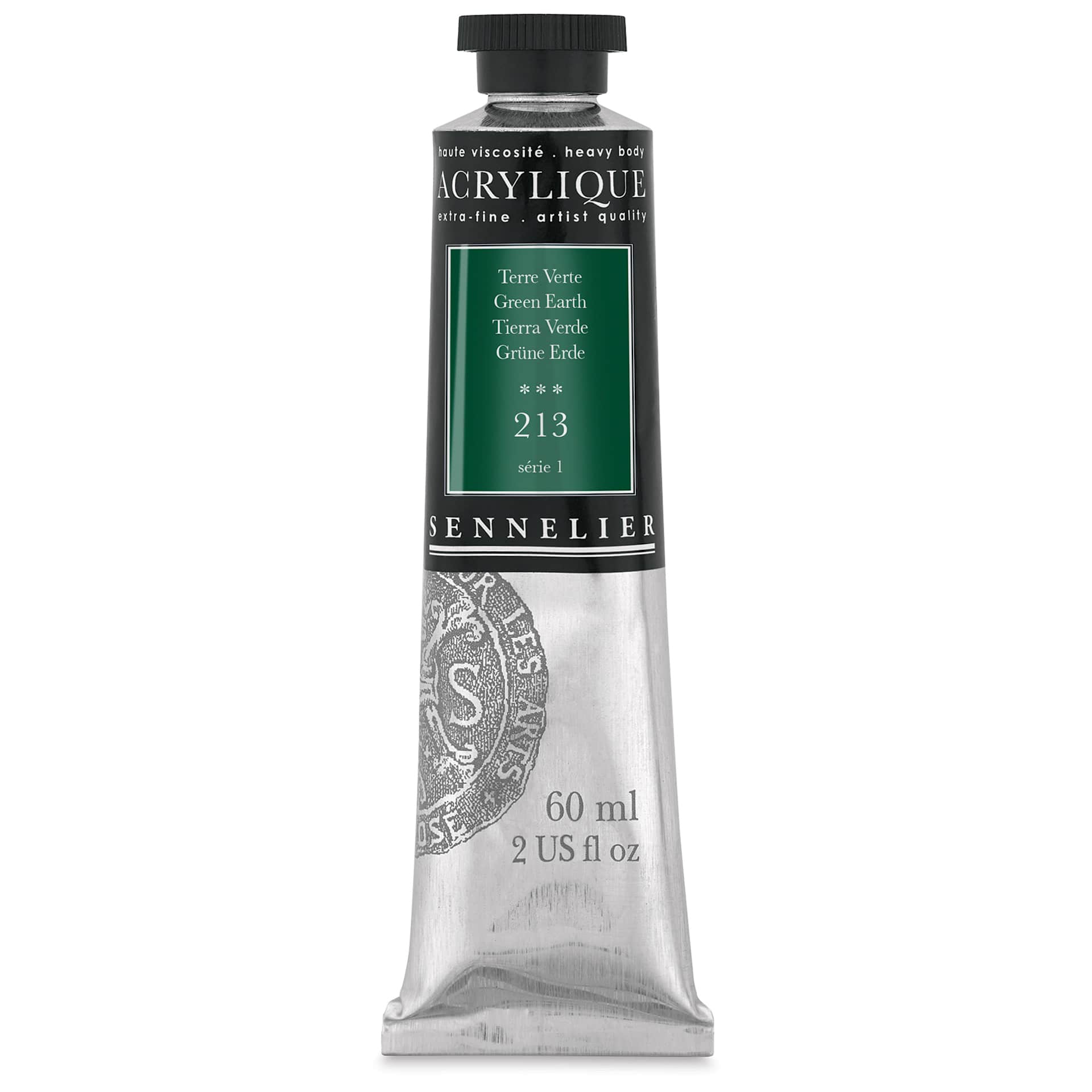 Sennelier Extra-Fine Artist Acryliques - Green Earth, 60 ml tube