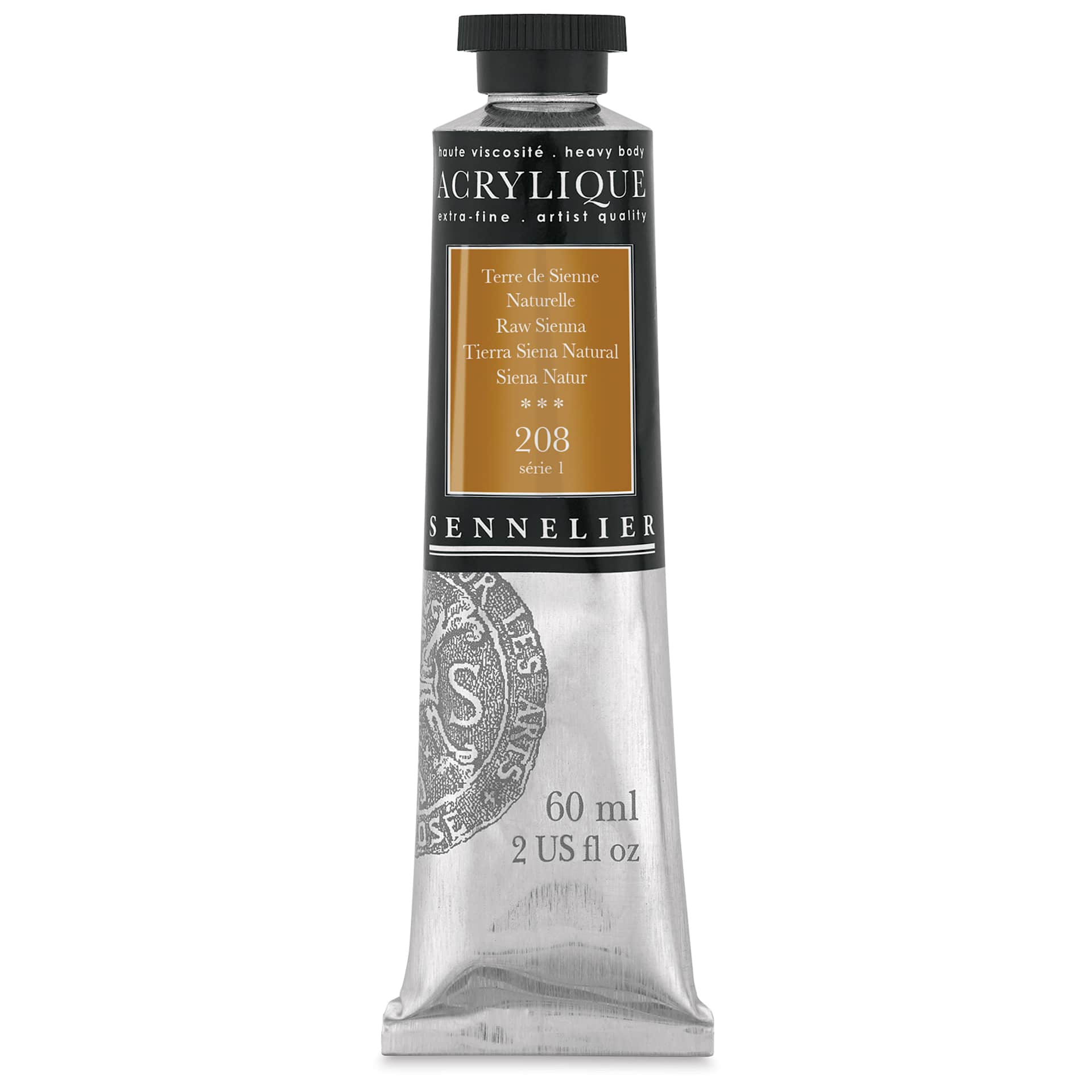Sennelier Extra-Fine Artist Acryliques - Raw Sienna, 60 ml tube