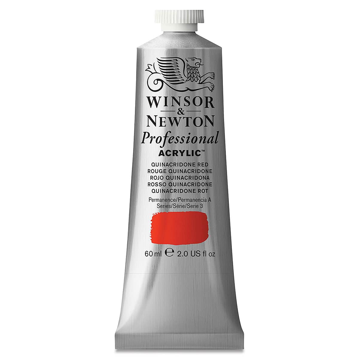 Winsor & Newton Professional Acrylics - Quinacridone Red, 60 ml tube