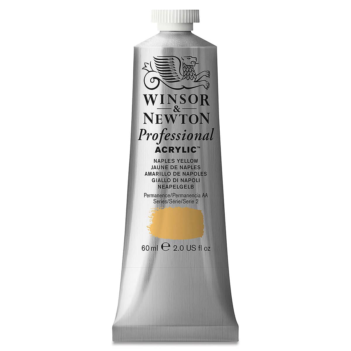 Winsor & Newton Professional Acrylics - Naples Yellow, 60 ml tube