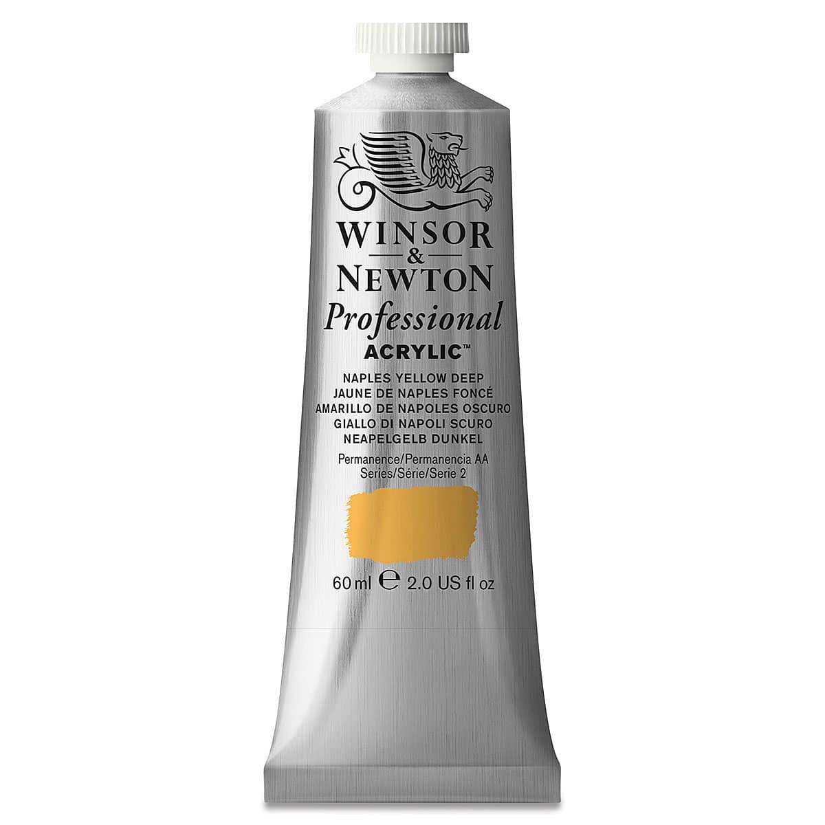 Winsor & Newton Professional Acrylics - Naples Yellow Deep, 60 ml tube