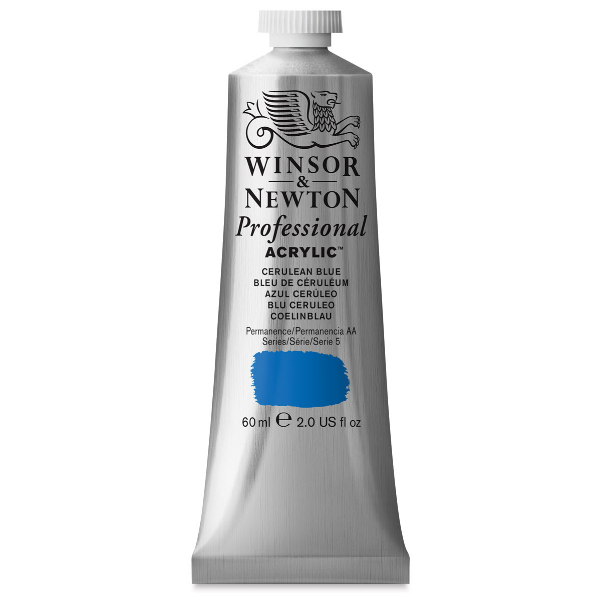 Winsor & Newton Professional Acrylics - Cerulean Blue, 60 ml tube Winsor & Newton Professional Acrylics - Cerulean Blue, 60 ml tube