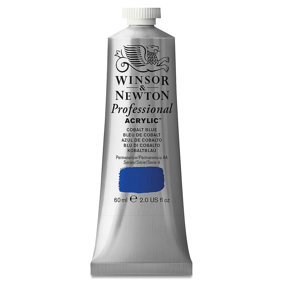 Winsor & Newton Professional Acrylics - Cobalt Blue, 60 ml tube