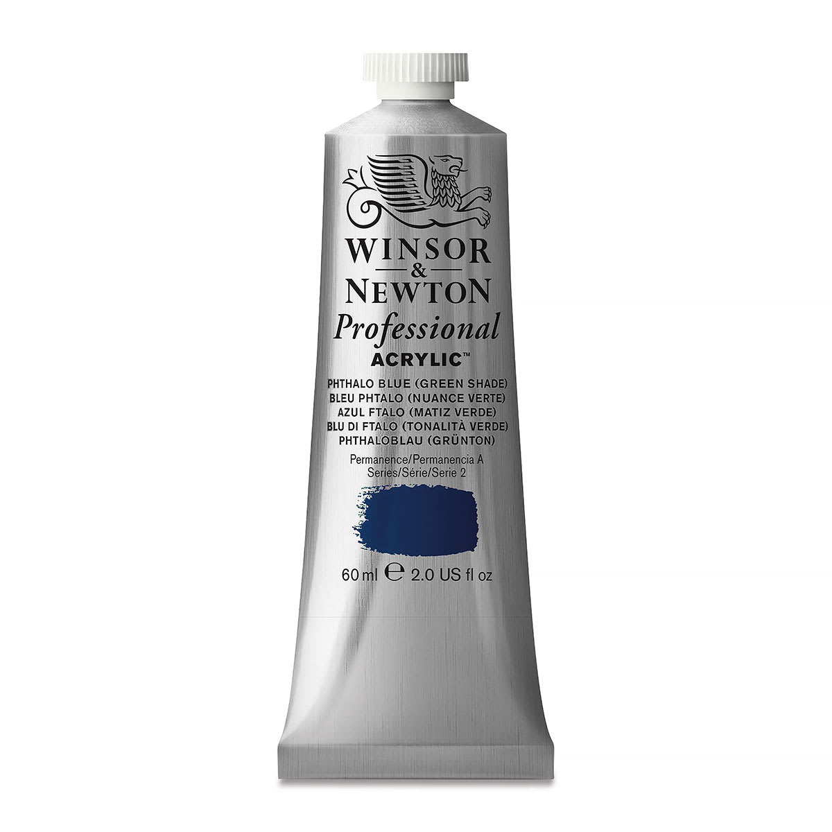 Winsor & Newton Professional Acrylics - Phthalo Blue Green Shade, 60 ml tube