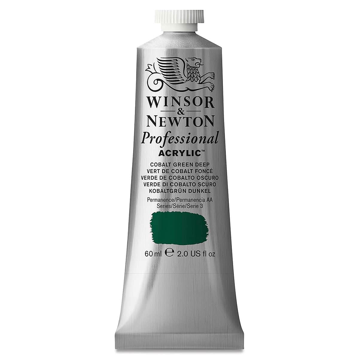 Winsor & Newton Professional Acrylics - Cobalt Green Deep, 60 ml tube