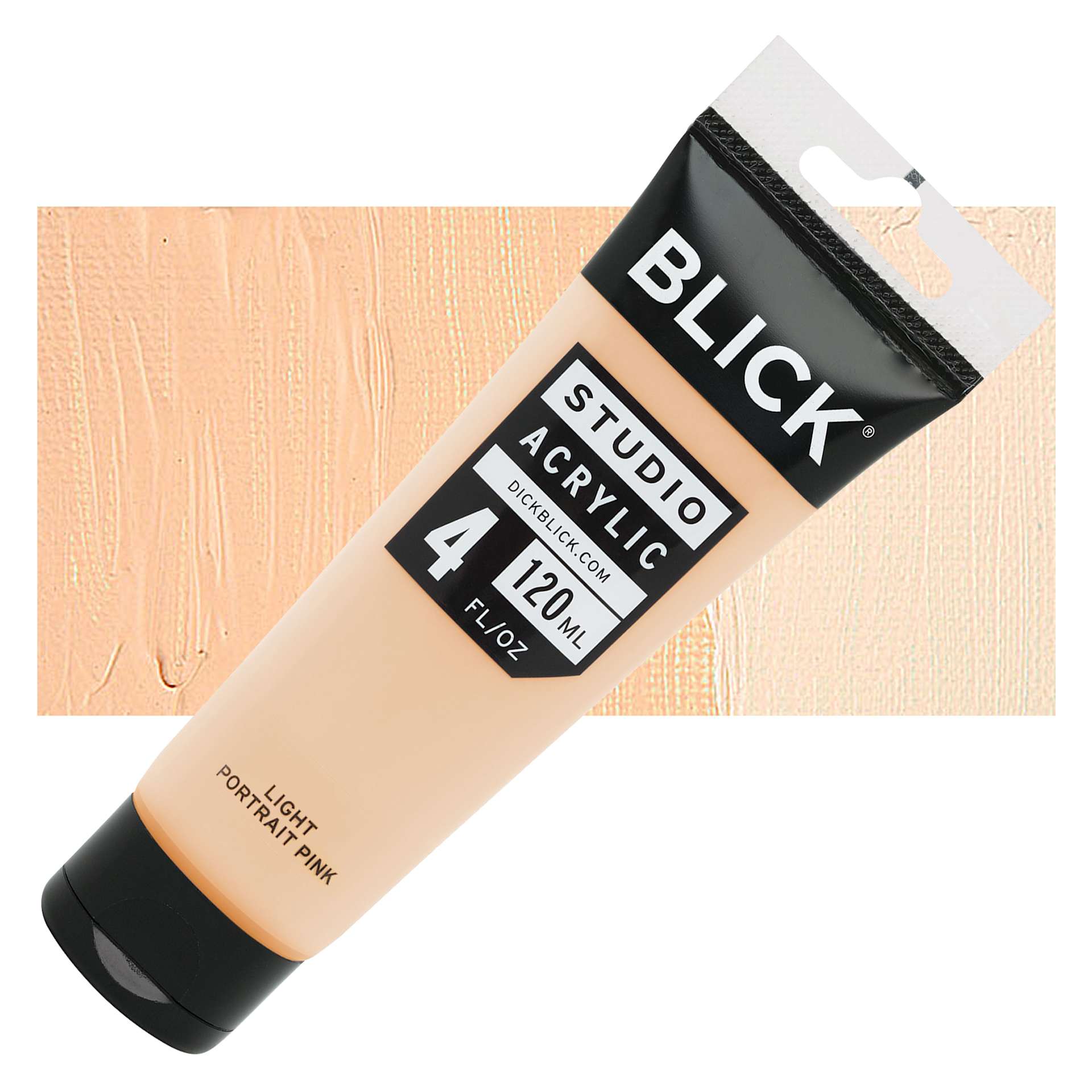 Blick Studio Acrylic Paint - Rosy Beige, 4 oz tube and swatch