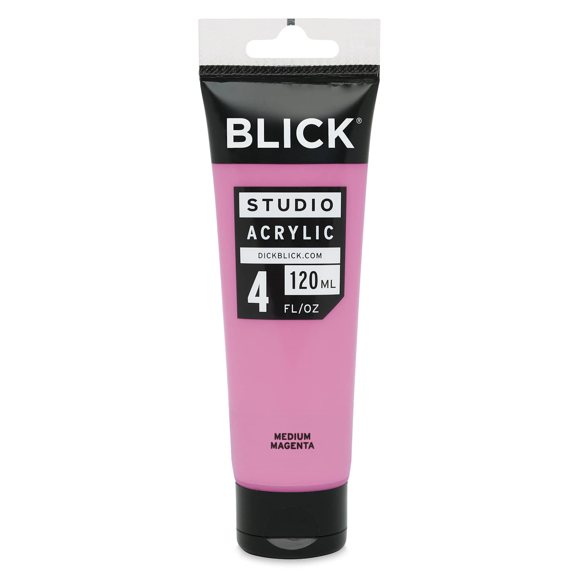 Blick Studio Acrylics - Medium Magenta, 4 oz tube