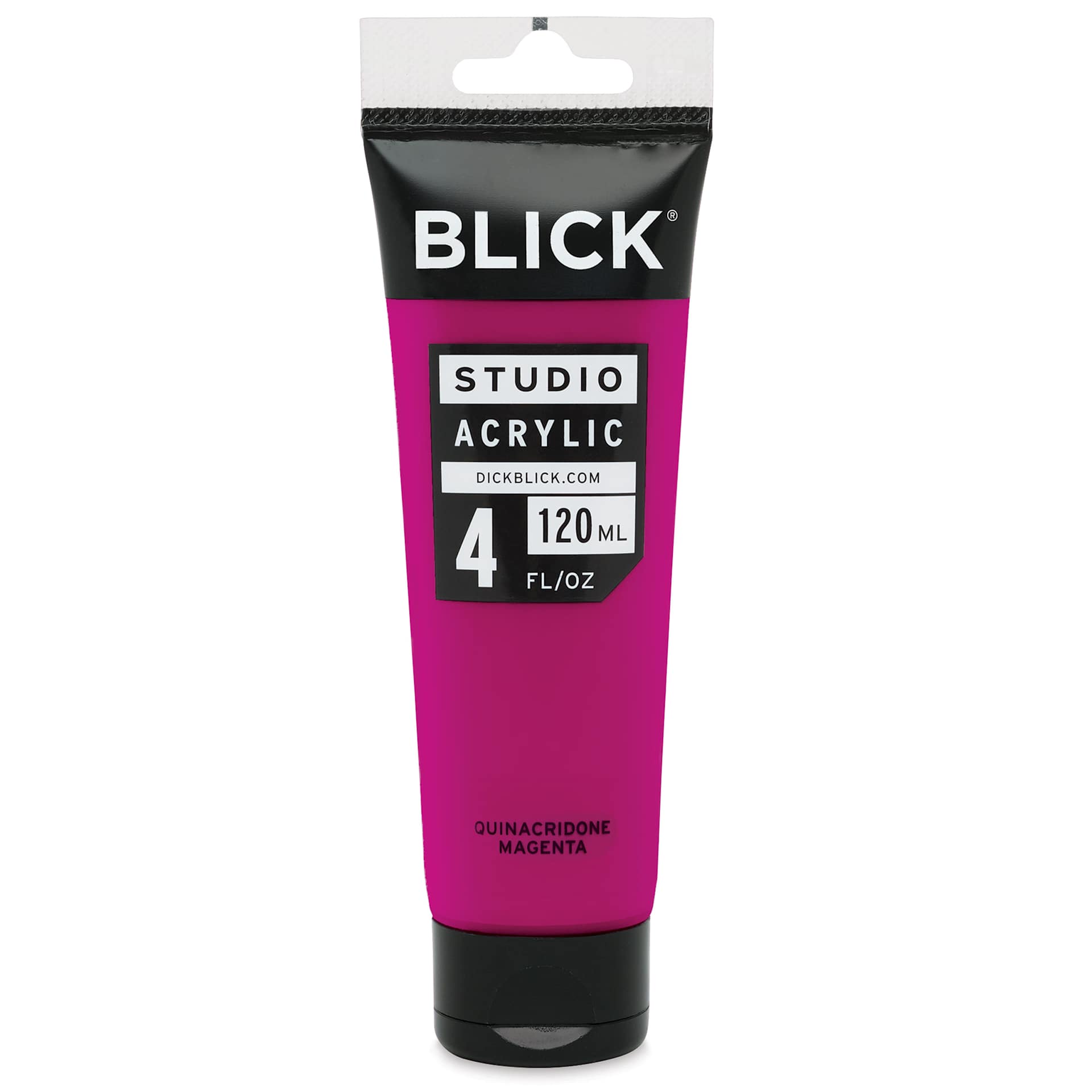 Blick Studio Acrylics - Quinacridone Magenta, 4 oz tube